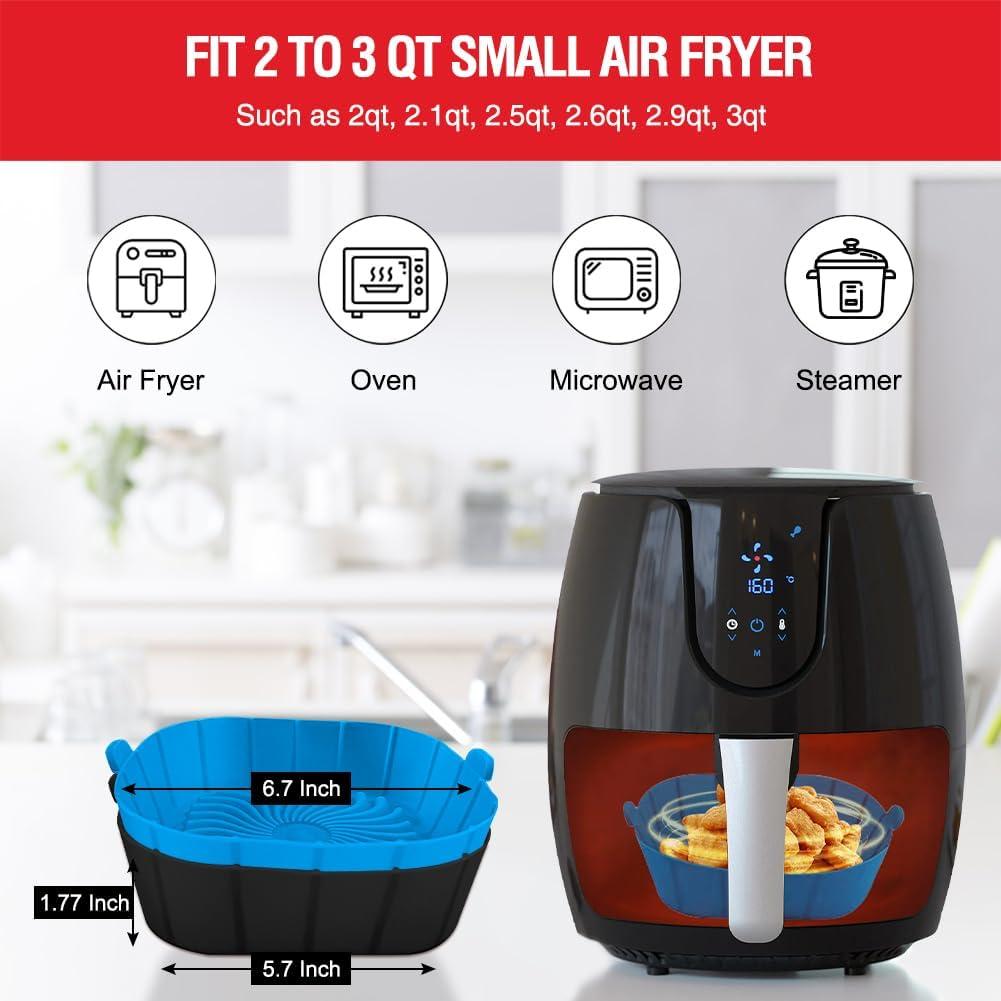 Forros de Silicona Xabzhzn para Freidoras de Aire 2-3QT