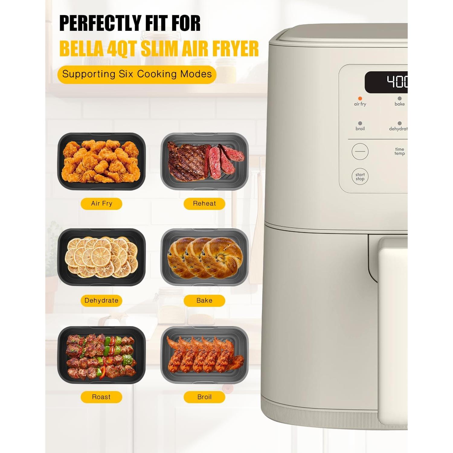 Forros de Silicona Plegables MMH para Freidora de Aire 4Qt