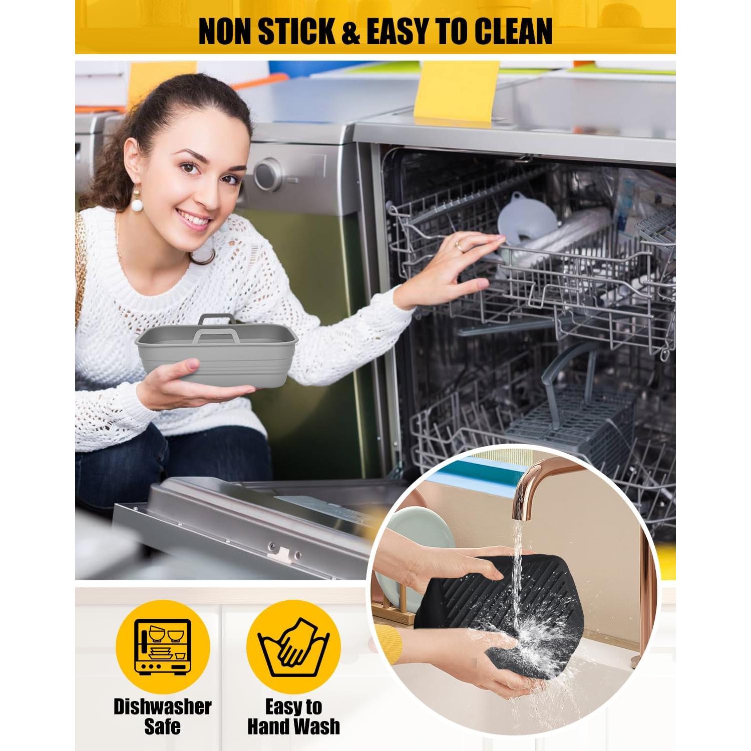 Forros de Silicona Plegables MMH para Freidora de Aire 4Qt