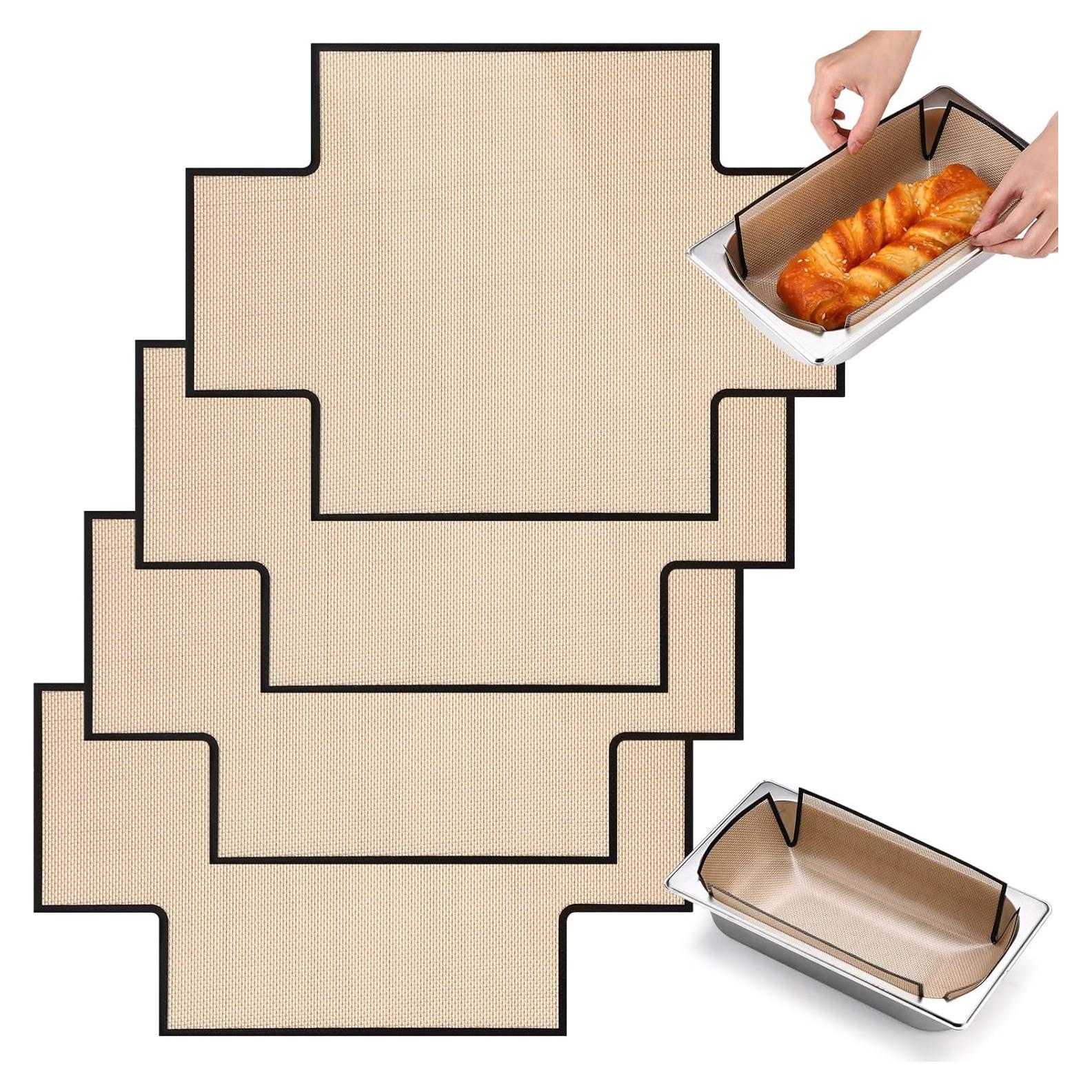 Honeydak 4 Forros Reutilizables Silicona para Pan 37x27cm