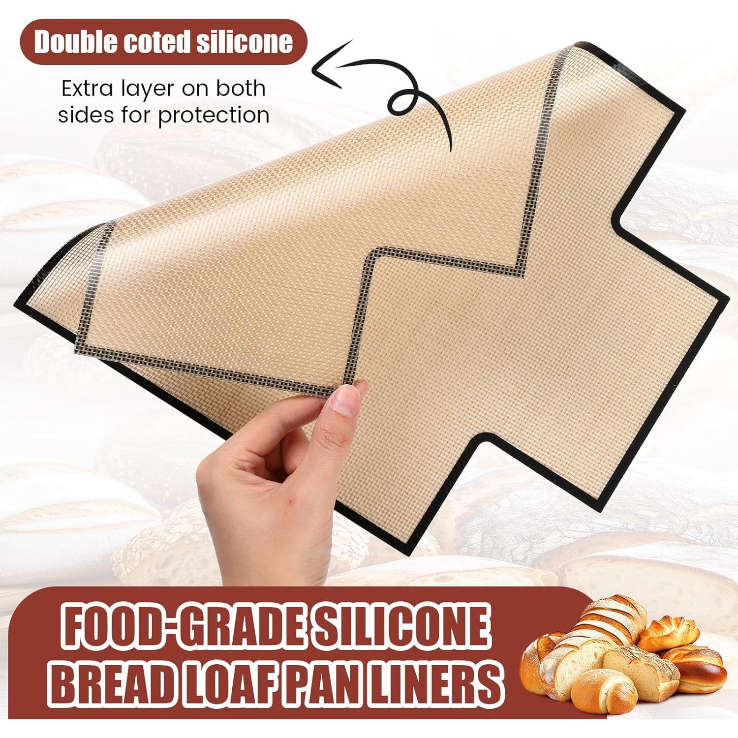 Honeydak 4 Forros Reutilizables Silicona para Pan 37x27cm