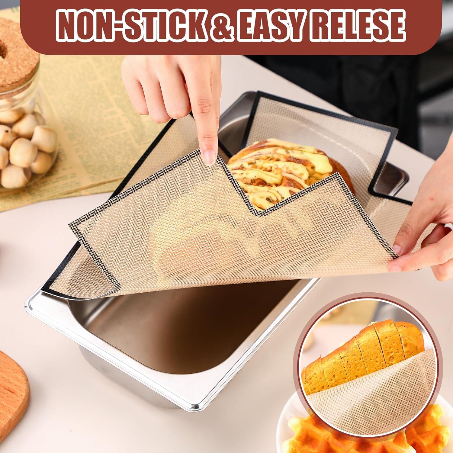 Honeydak 4 Forros Reutilizables Silicona para Pan 37x27cm