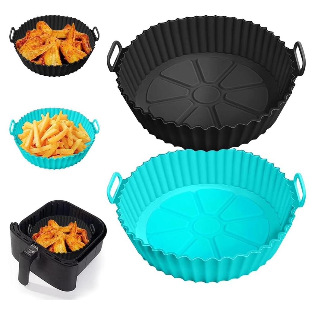 Forros de Silicona Reutilizables Aqzfeuy para Freidora de Aire 20cm