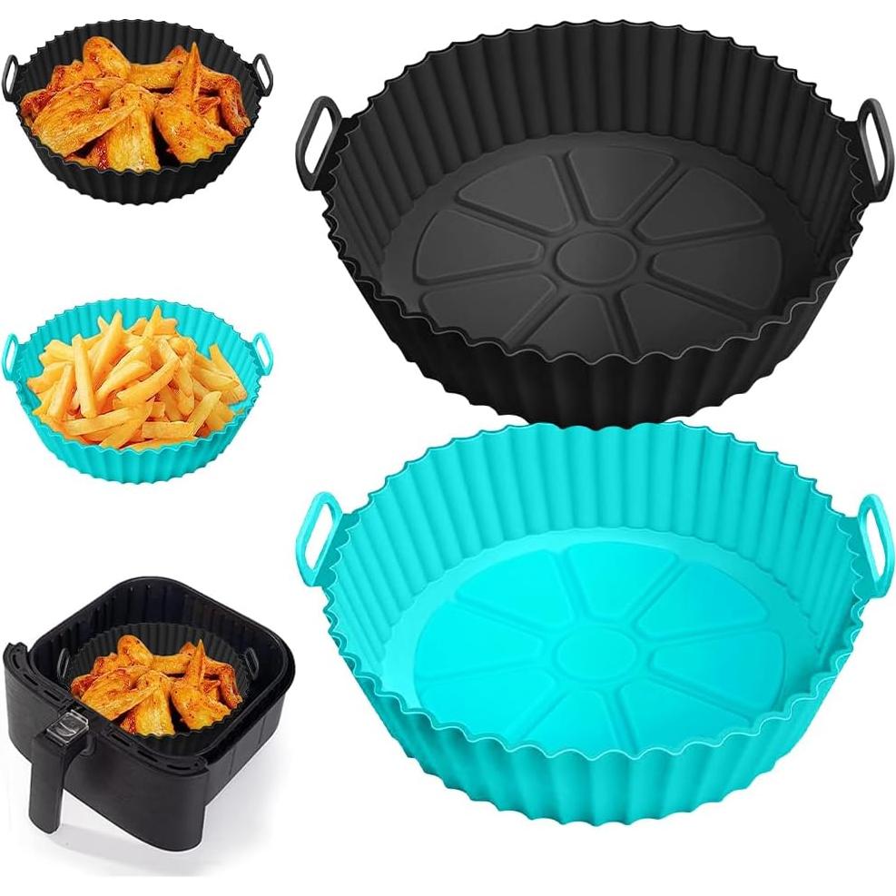 Forros de Silicona Reutilizables Aqzfeuy para Freidora de Aire 20cm