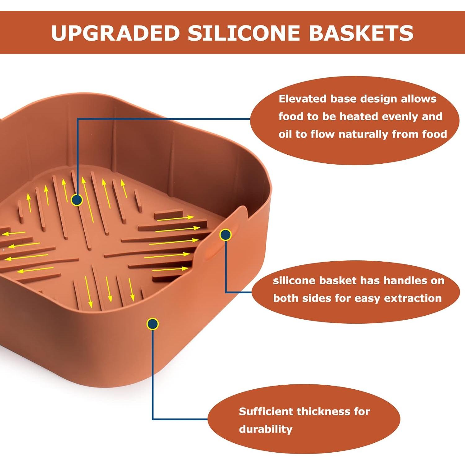 Forros de Silicona Palksky para Freidora de Aire 21.5 cm - 2 Piezas