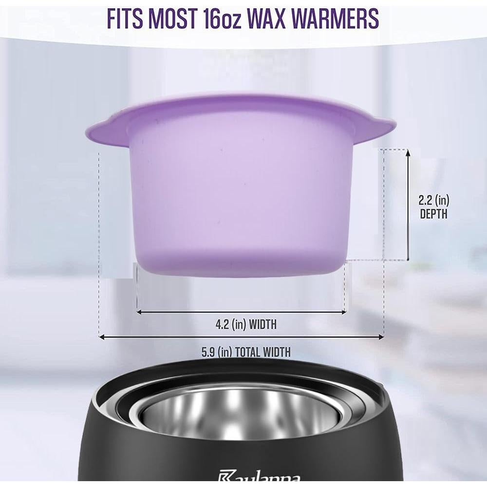 Forro de cera de silicona LEISENOR 400 ml morado + 50 palitos