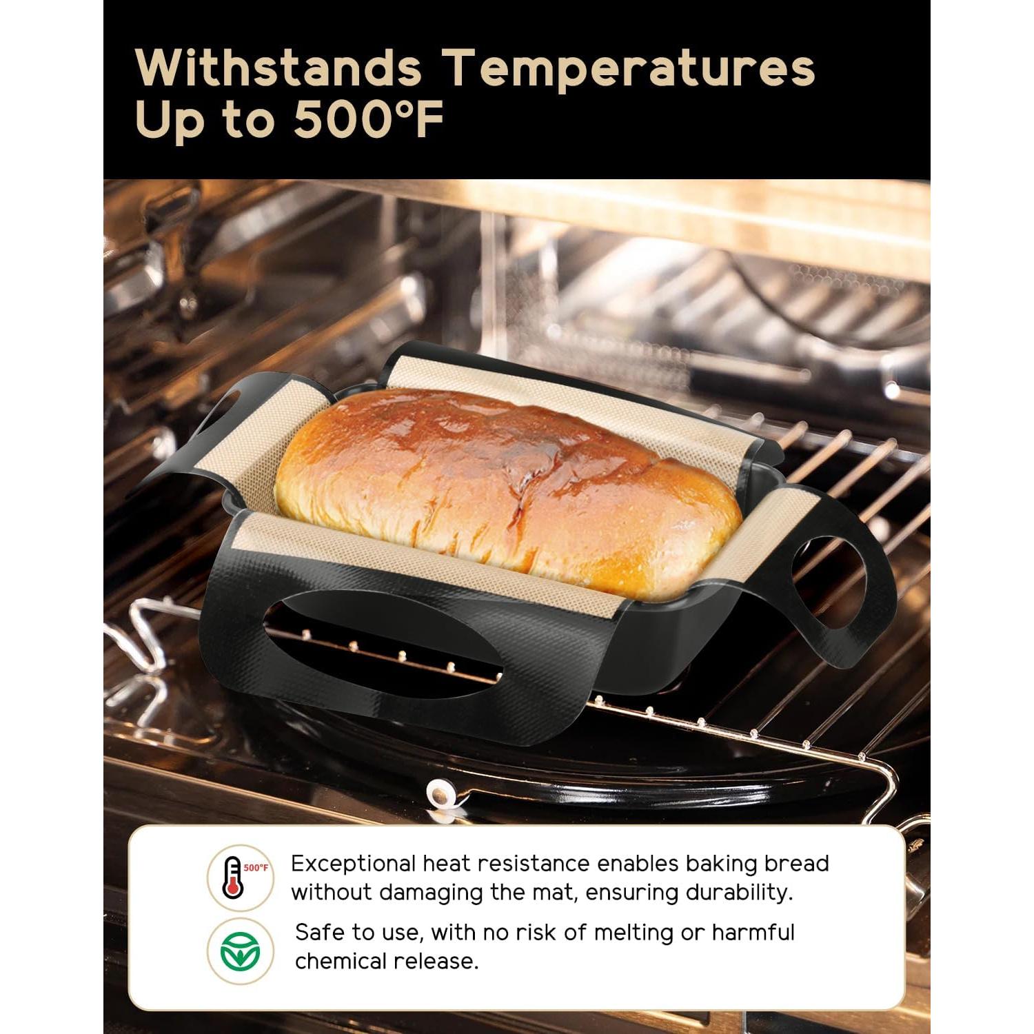 Forro de Pan de Silicona Reutilizable 2 Piezas 49x39 cm