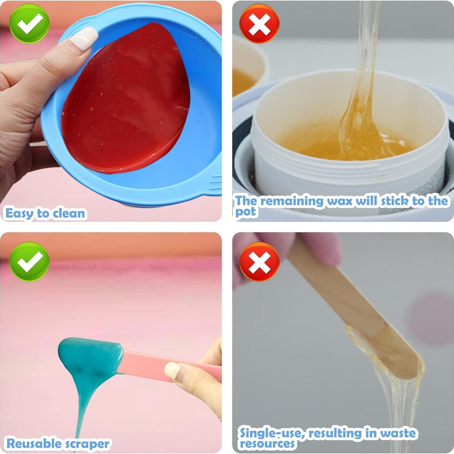 Forros de Cera de Silicona HINGTAI 2 Pcs Reutilizables