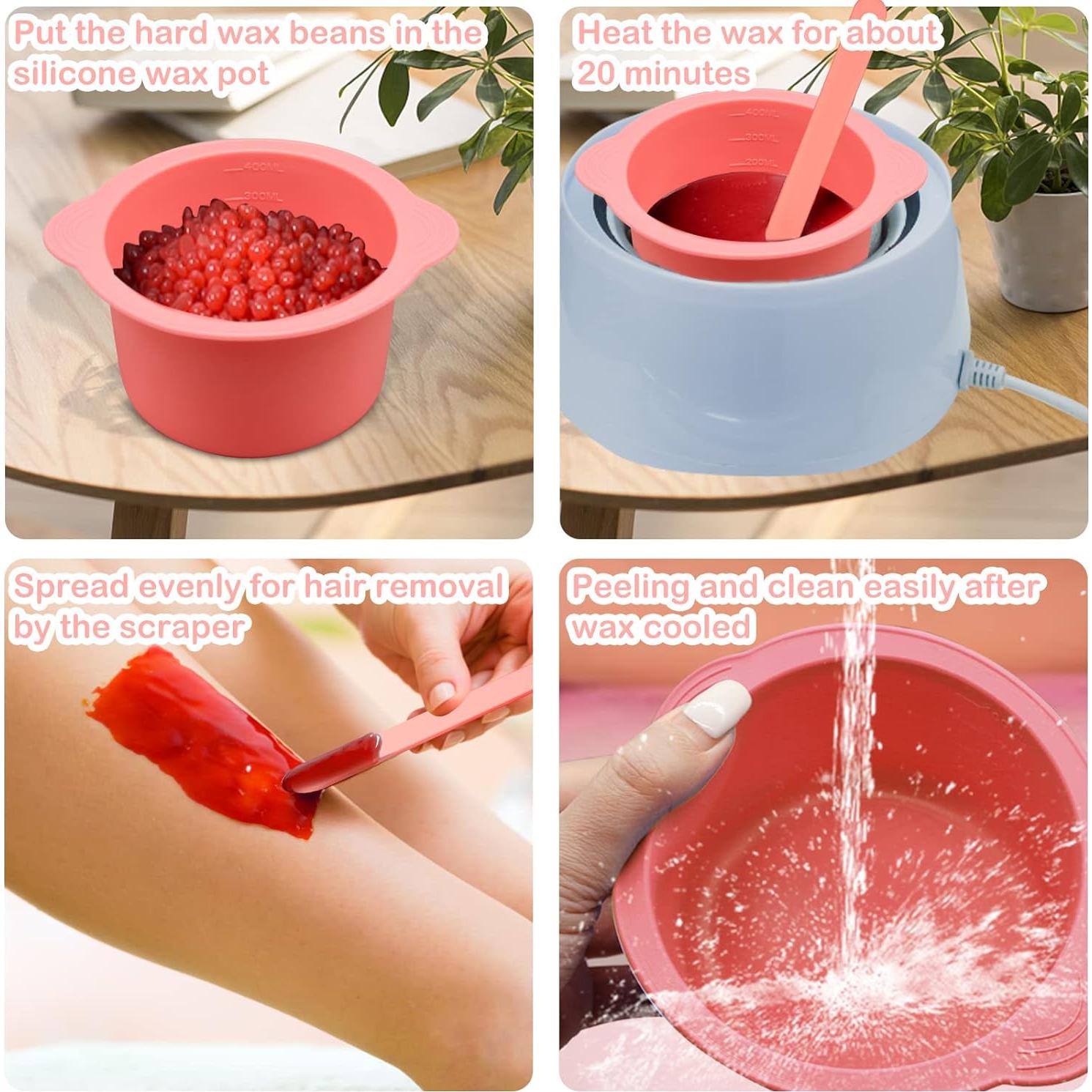 Forros de Cera de Silicona HINGTAI 2 Pcs Reutilizables