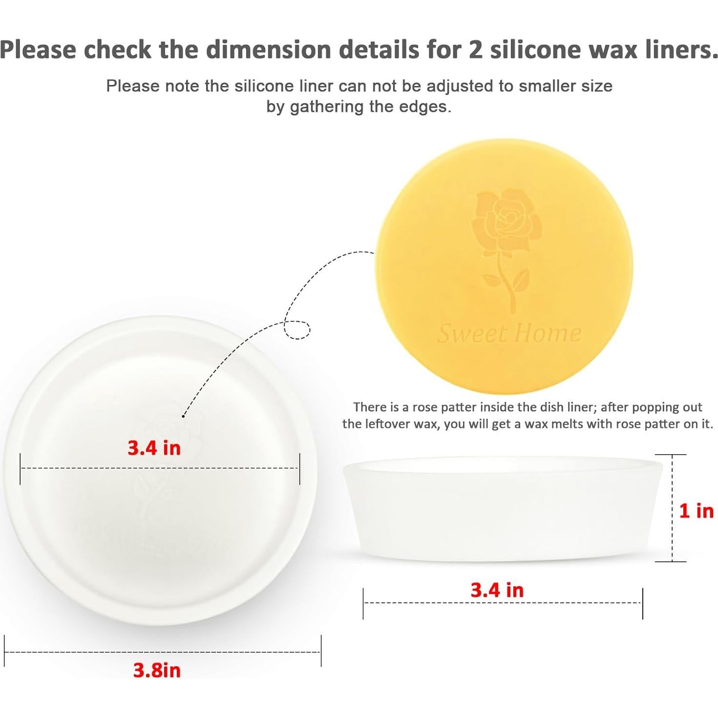 Forros de Cera de Silicona Bobolyn - 2 Piezas Reutilizables