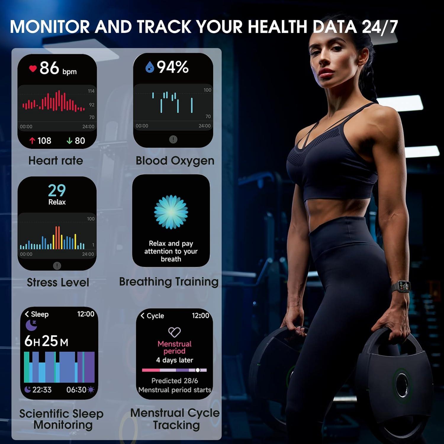 Reloj Inteligente Keeponfit S01 con Alexa y 100 Modos Deportivos