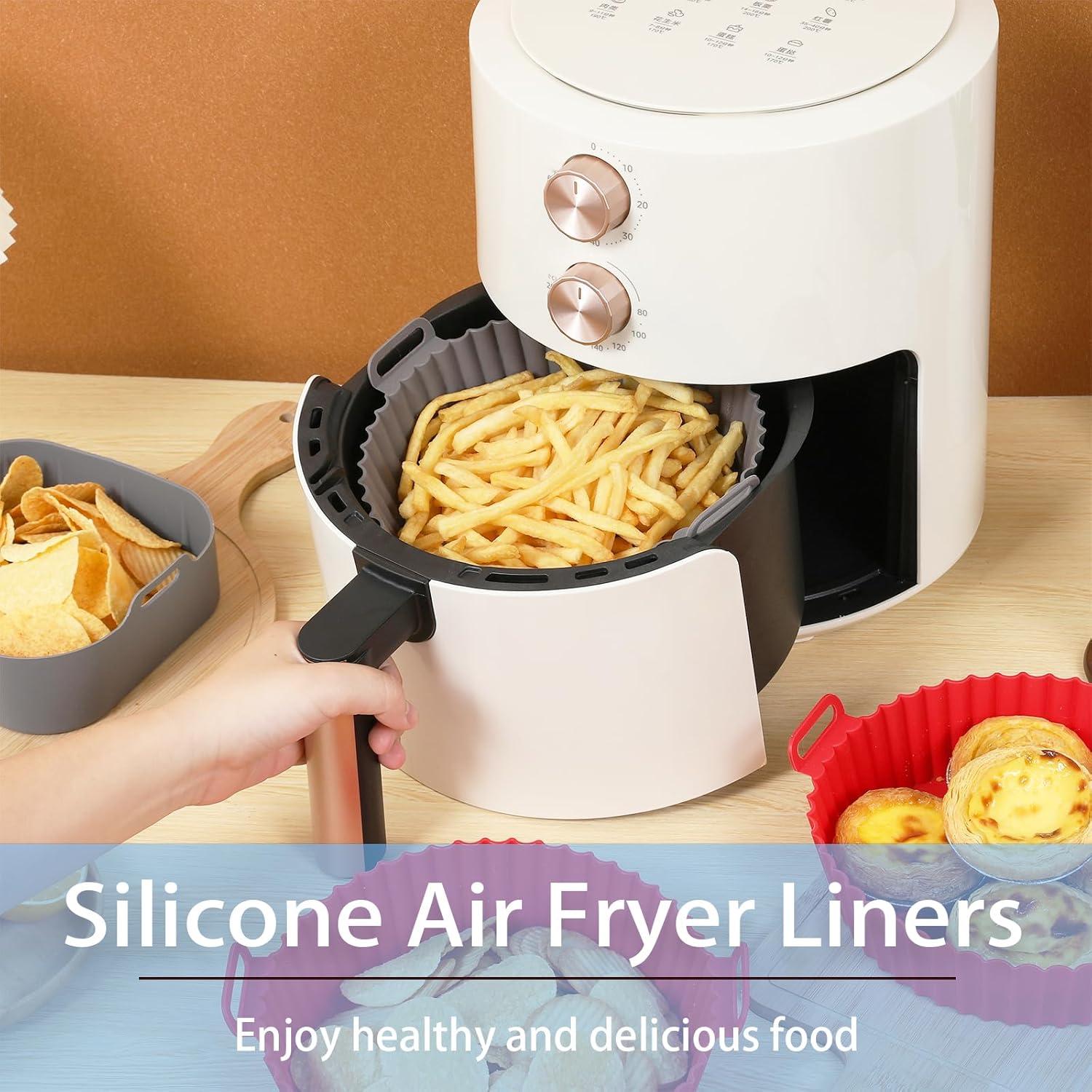 Forros de Silicona 2 Pcs para Freidora de Aire 16.5 cm