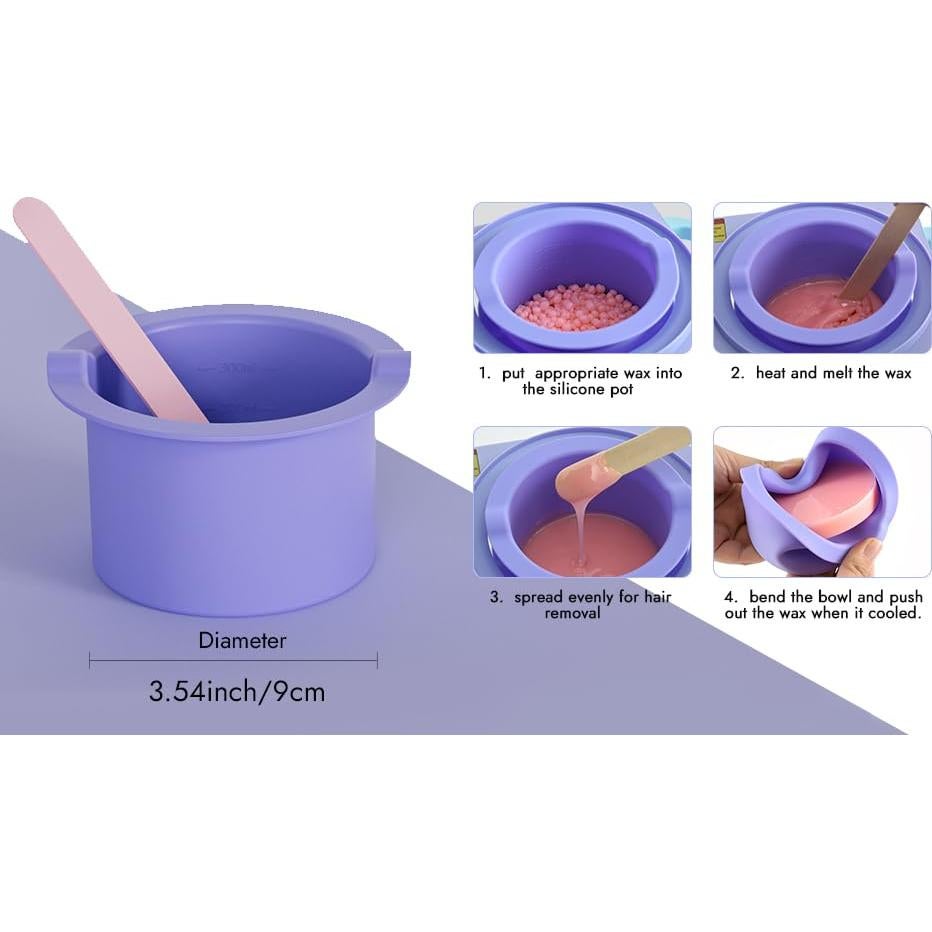 Forro de cera de silicona 14oz 3pcs diámetro 9cm reutilizable