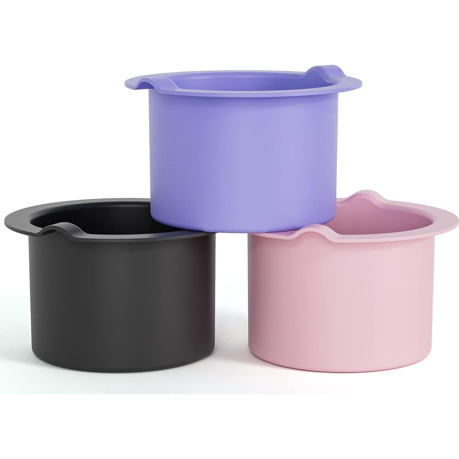 Forro de cera de silicona 14oz 3pcs diámetro 9cm reutilizable