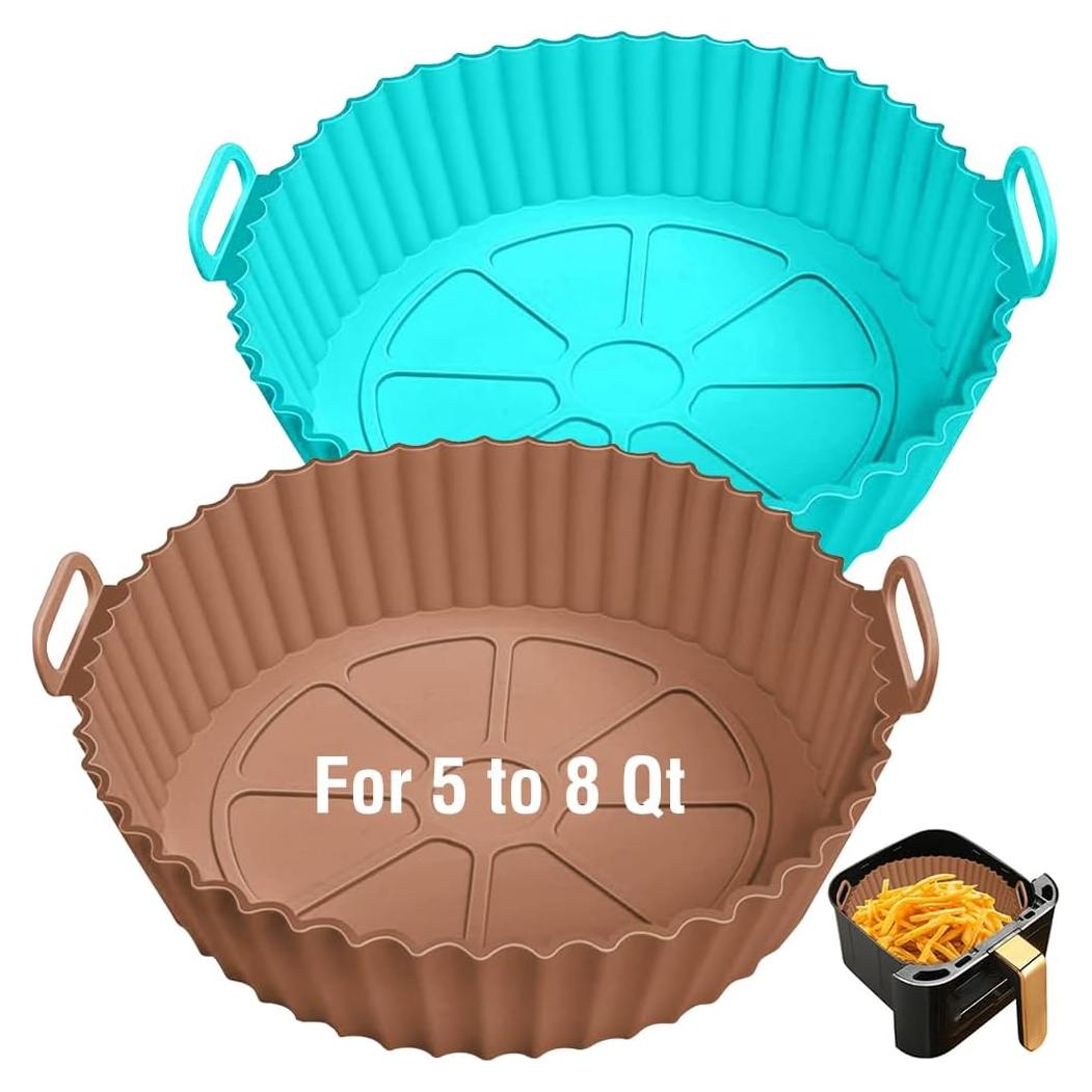 Forro de Silicona Reutilizable Xabzhzn 9" para Freidora de Aire