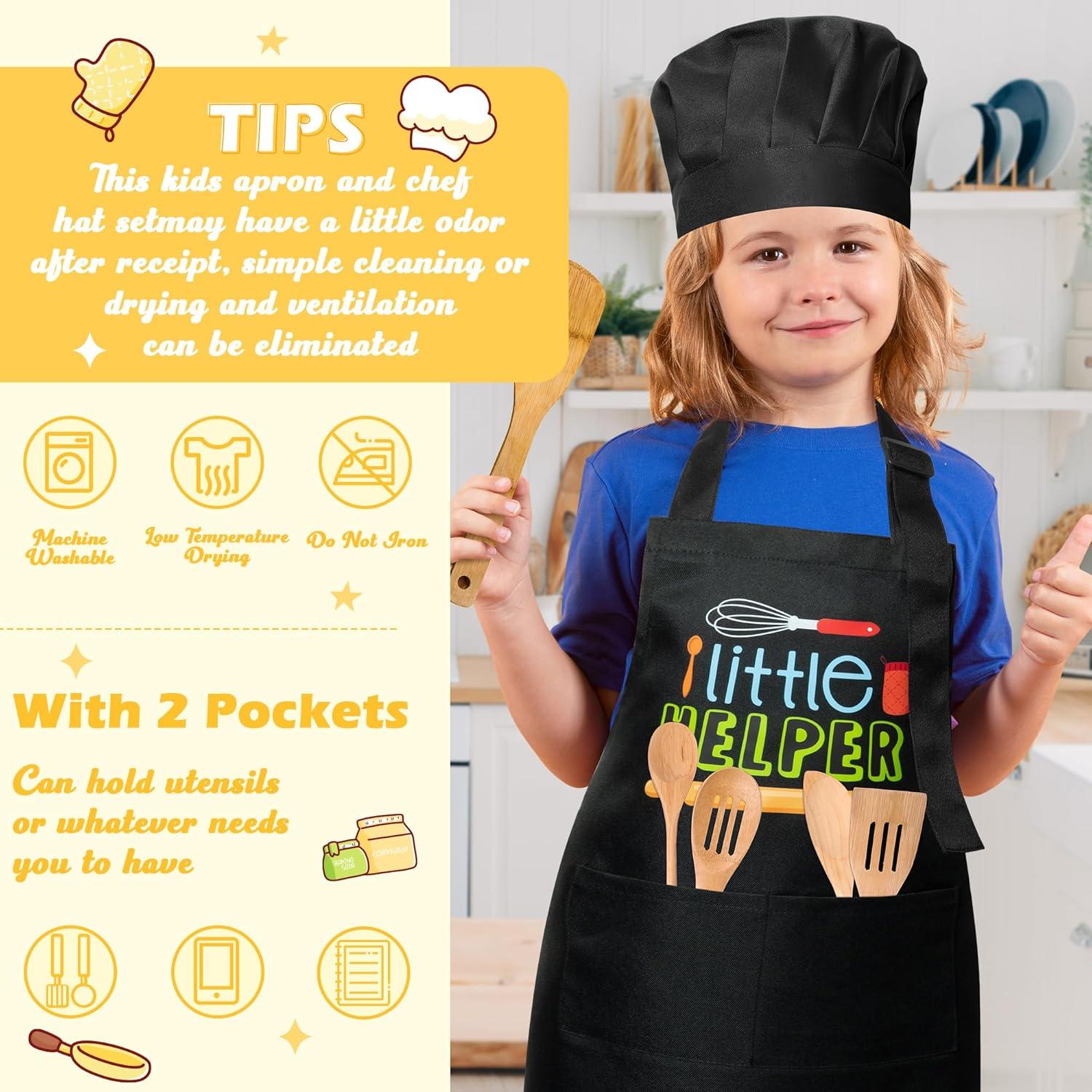 Conjunto Delantal y Gorro Chef Niños R HORSE Ajustable