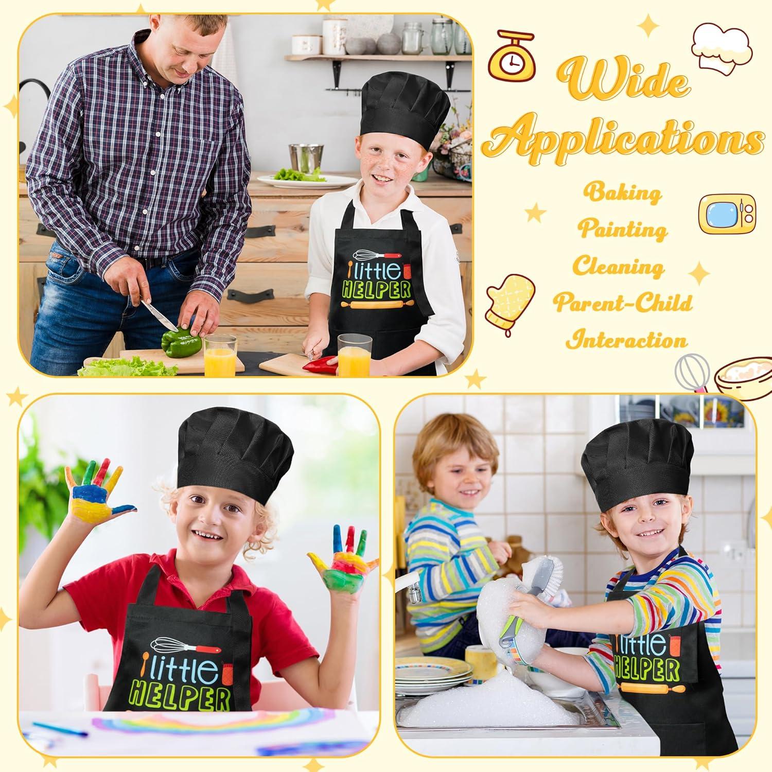 Conjunto Delantal y Gorro Chef Niños R HORSE Ajustable