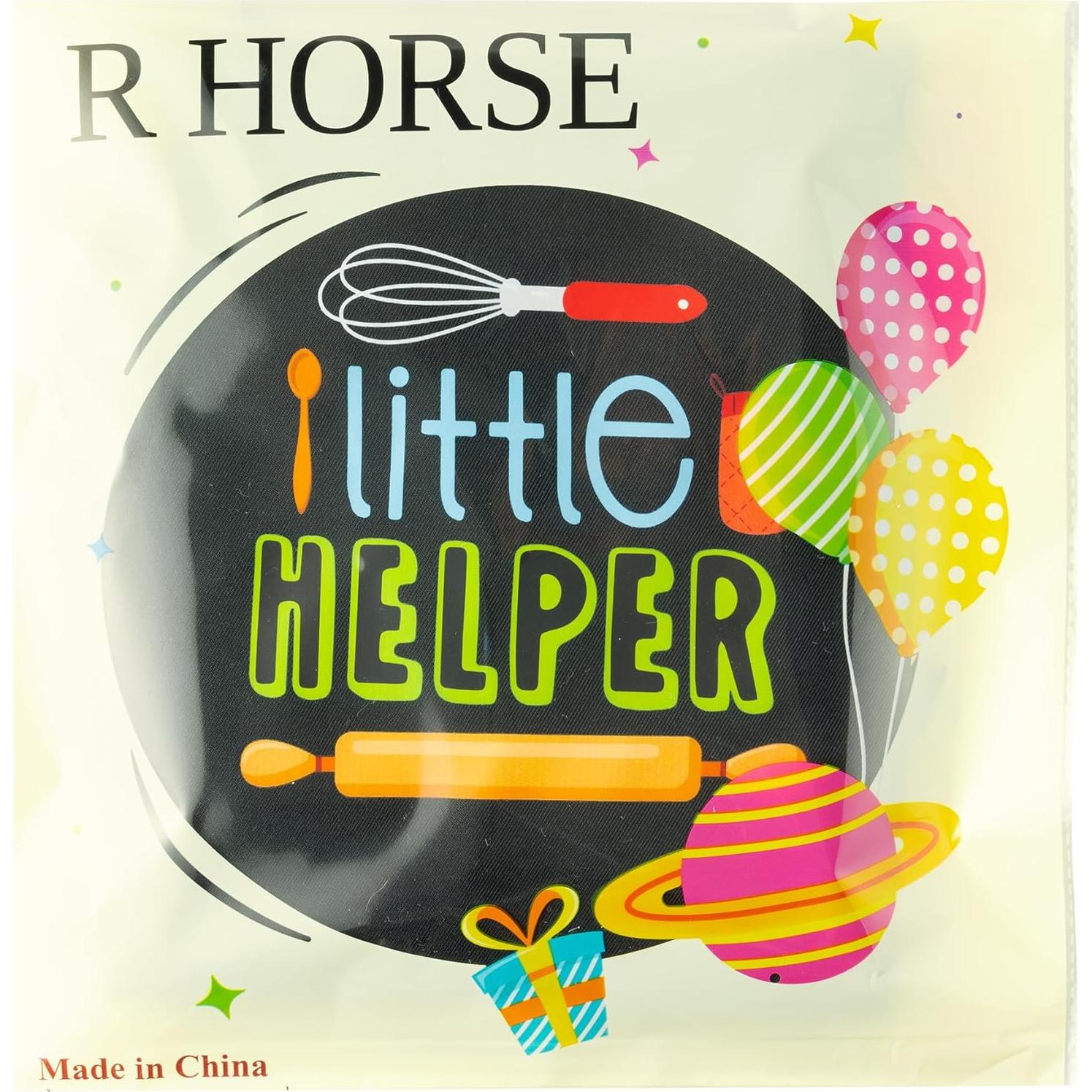 Conjunto Delantal y Gorro Chef Niños R HORSE Ajustable