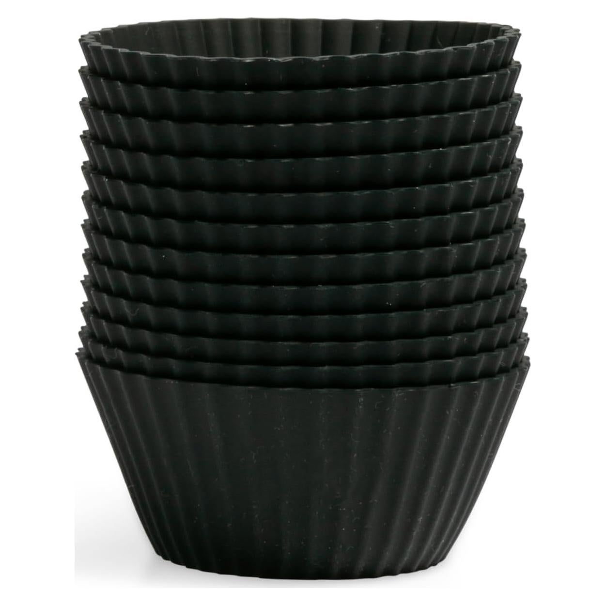 Tazas de Hornear de Silicona La Cocina de Silicona 12 Pzas