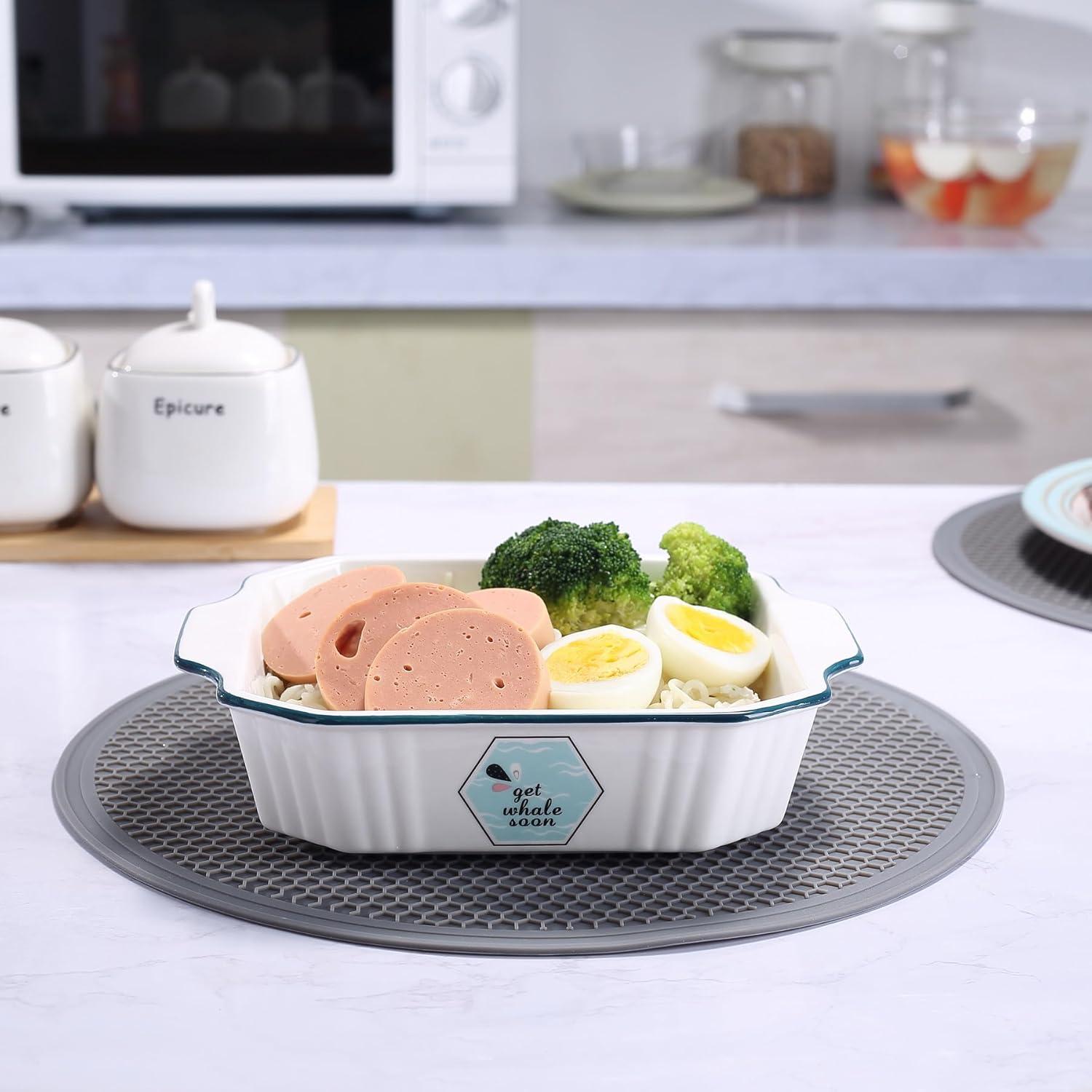 Tapete de Silicona Redondo To Encounter 30,48 cm - Juego de 2