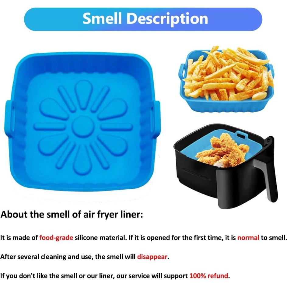 Forros de Silicona REY&SHAW para Freidora de Aire 9" - 2 Piezas