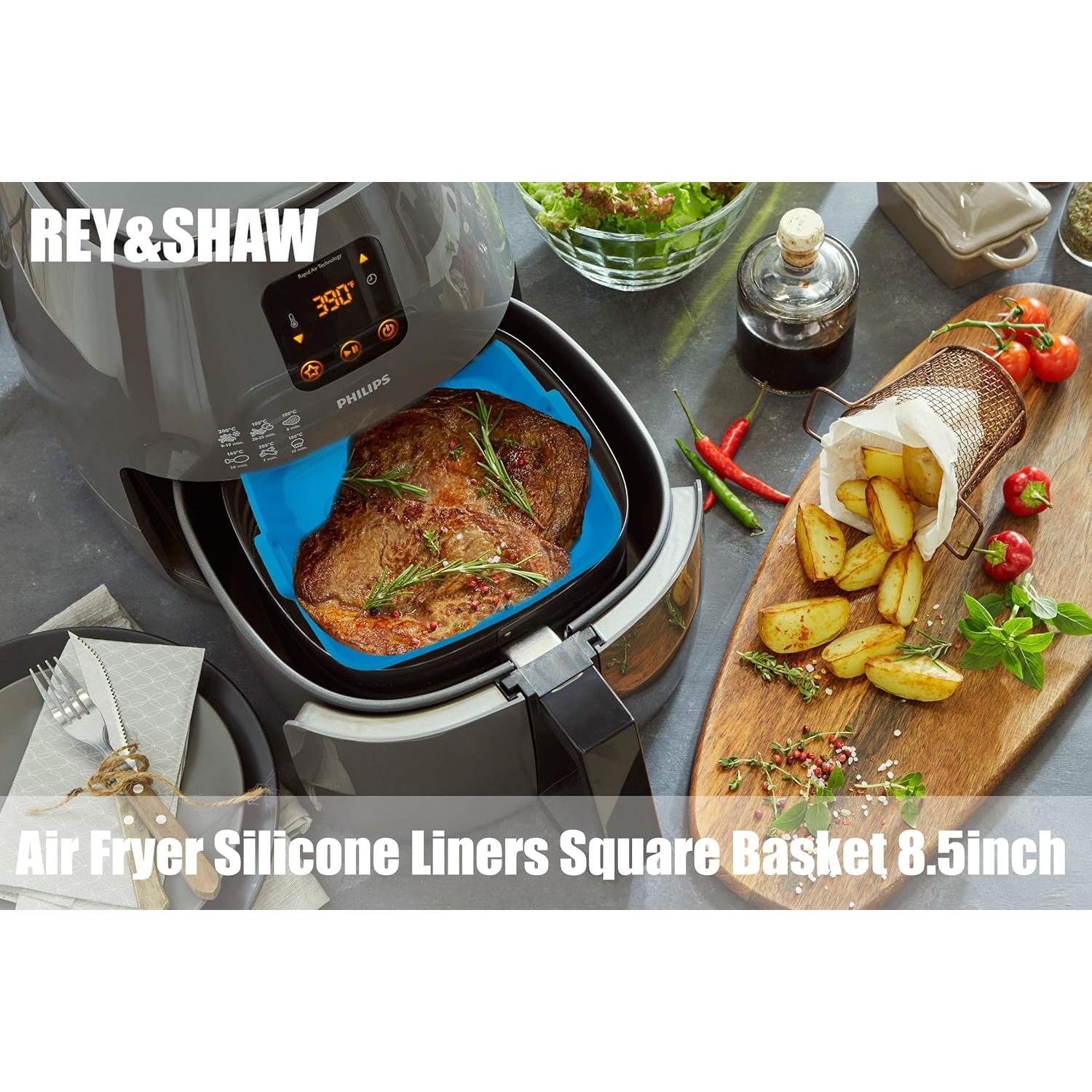 Forros de Silicona REY&SHAW para Freidora de Aire 9" - 2 Piezas