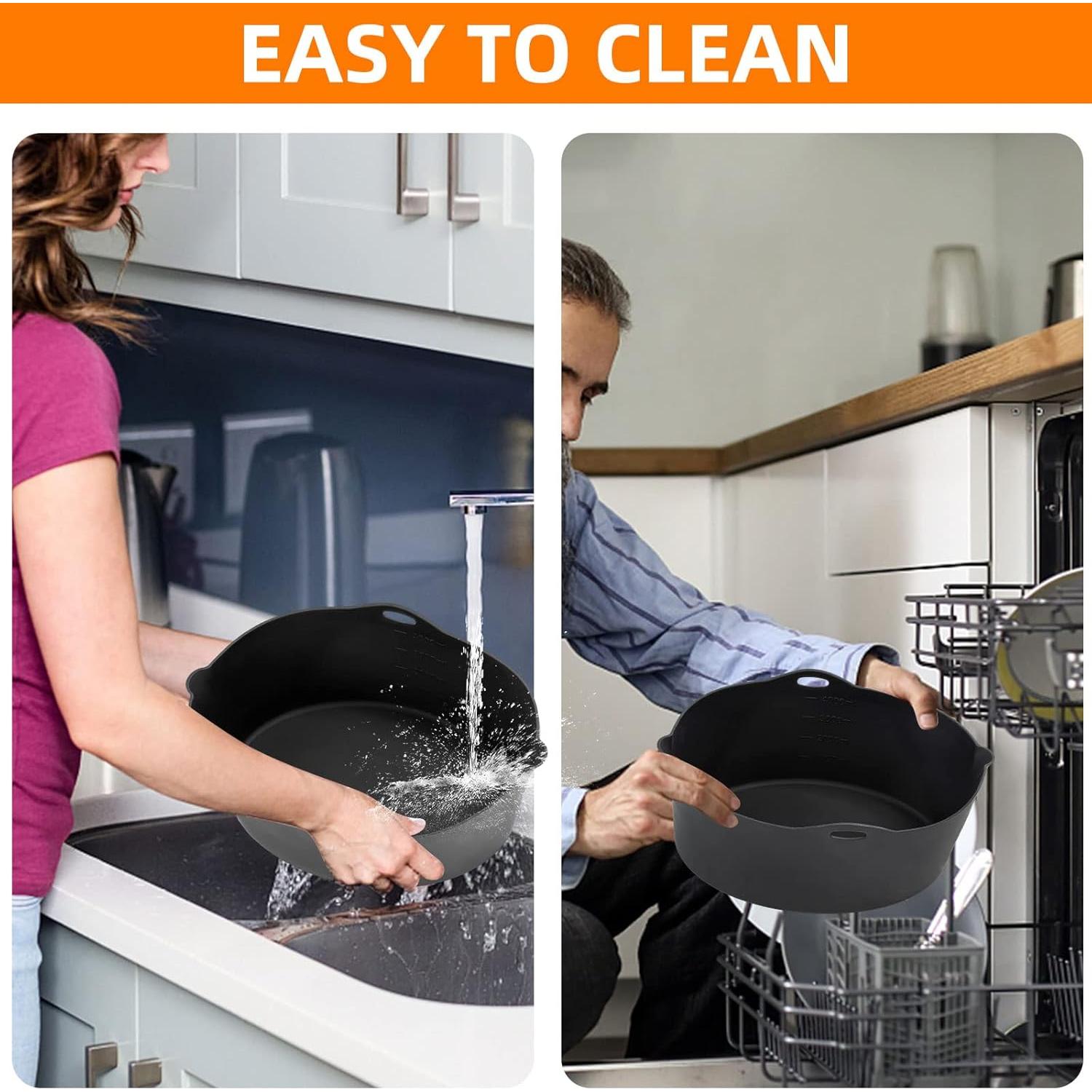 Forros de Silicona Horuhue para Ollas de Cocción Lenta 7-8QT