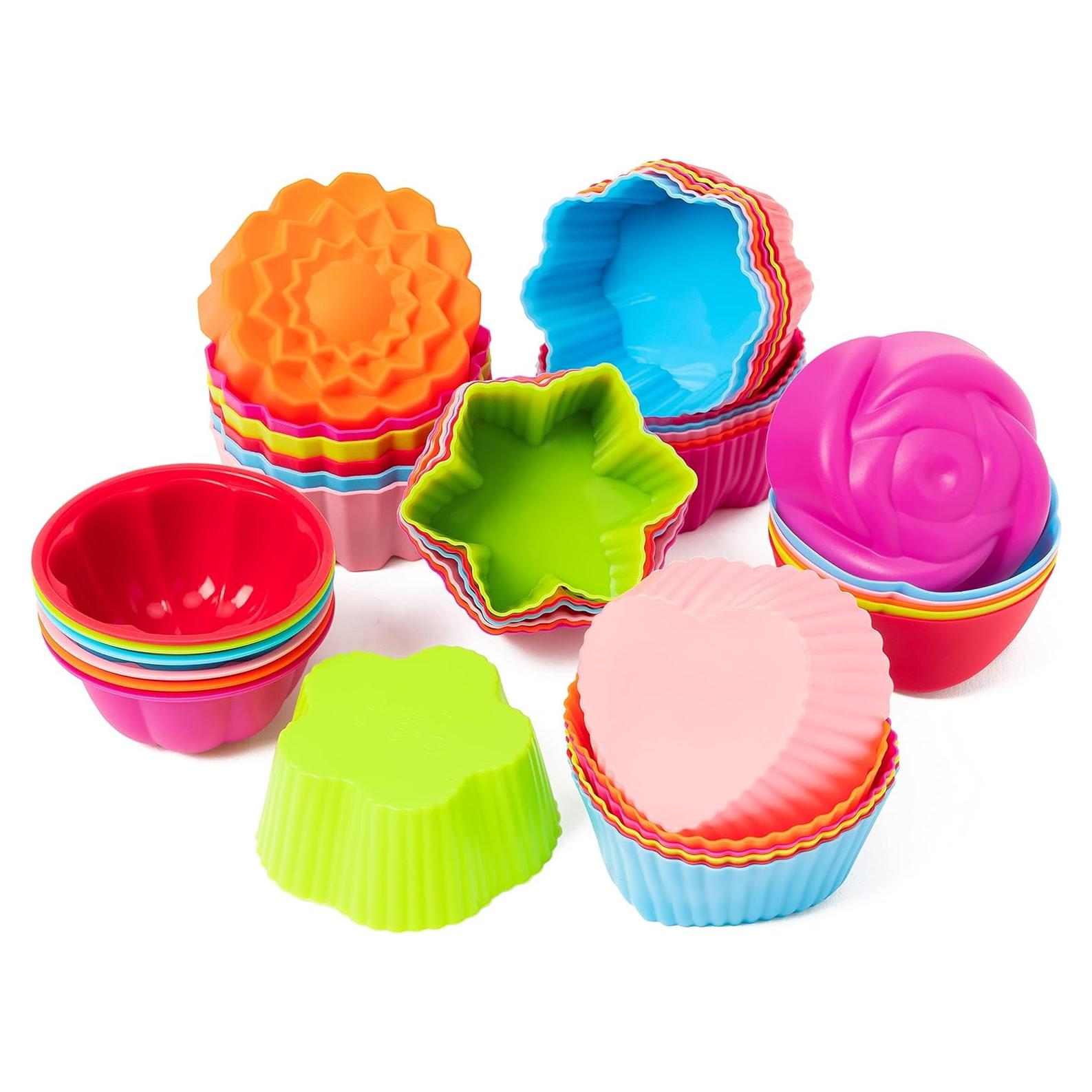 Set de 42 Moldes de Silicona R HORSE para Cupcakes Flor