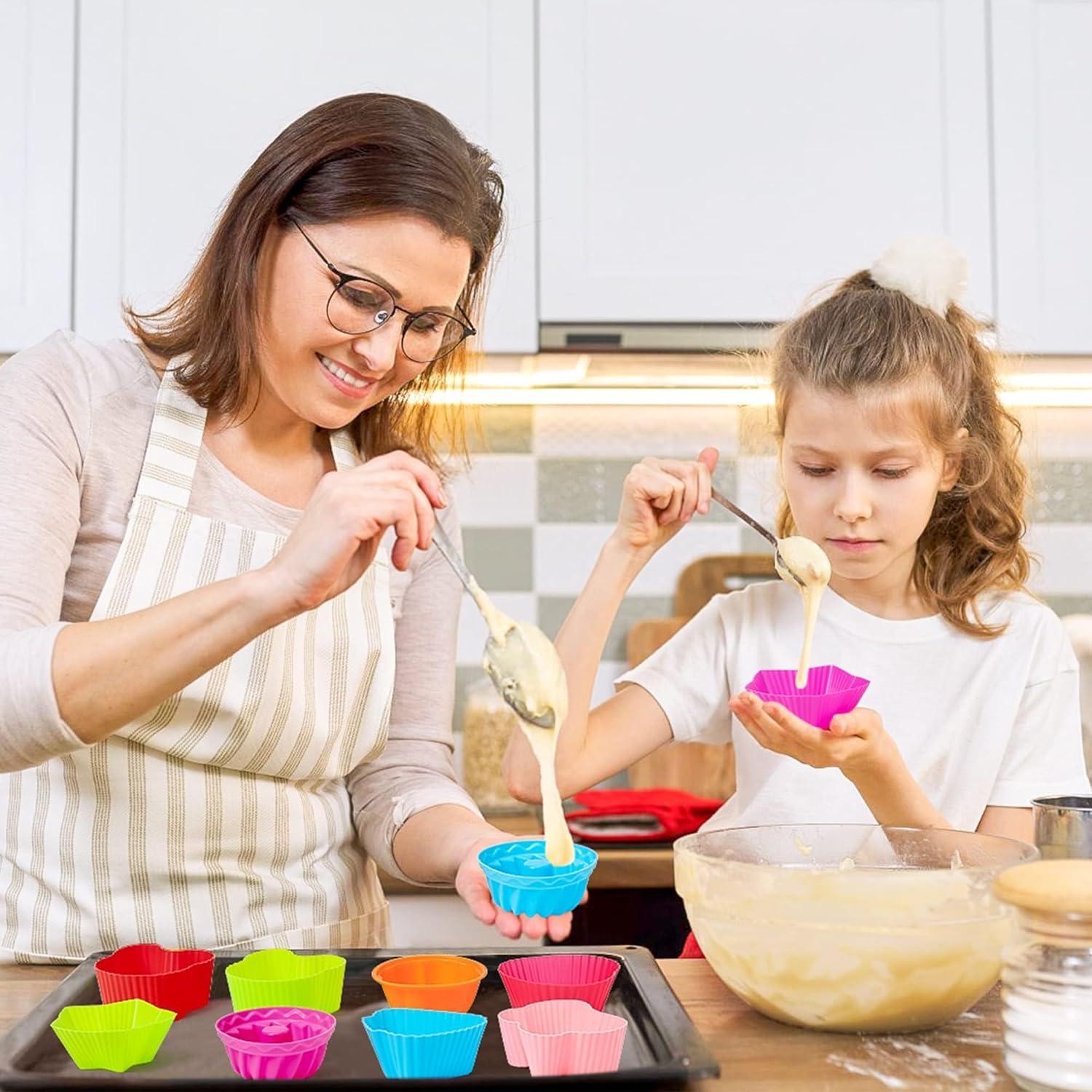 Set de 42 Moldes de Silicona R HORSE para Cupcakes Flor