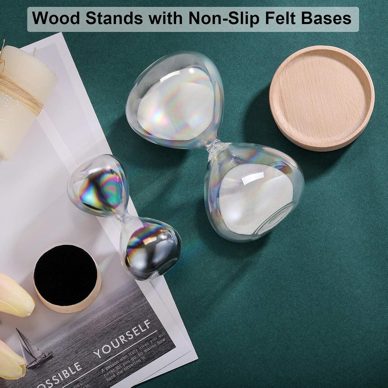 Reloj de Arena SuLiao 30 Min y 5 Min con Base de Madera