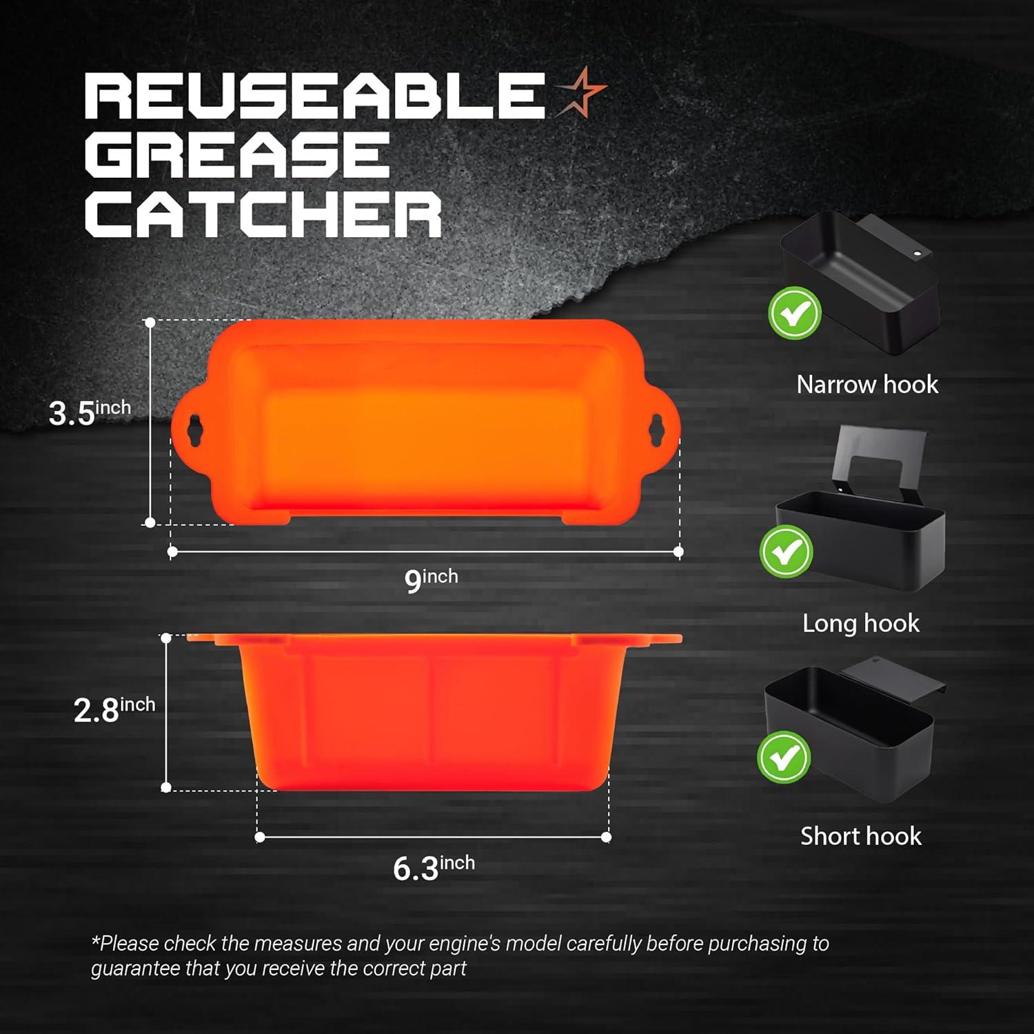 Funda de Silicona para Grasa BlueStars 2 Unidades 0.86L Naranja