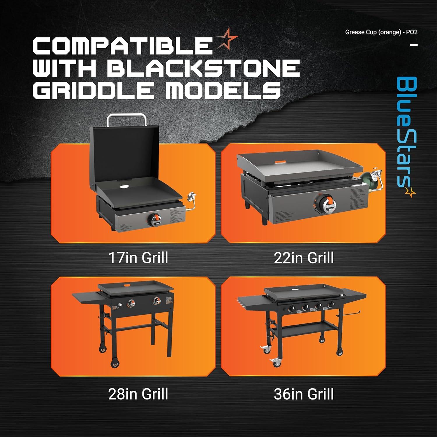 Funda de Silicona para Grasa BlueStars 2 Unidades 0.86L Naranja