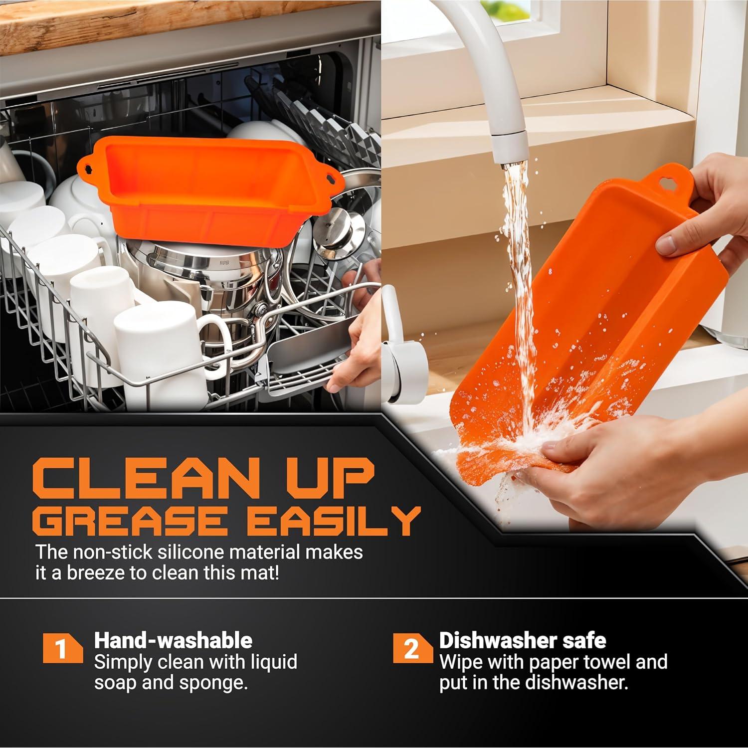 Funda de Silicona para Grasa BlueStars 2 Unidades 0.86L Naranja