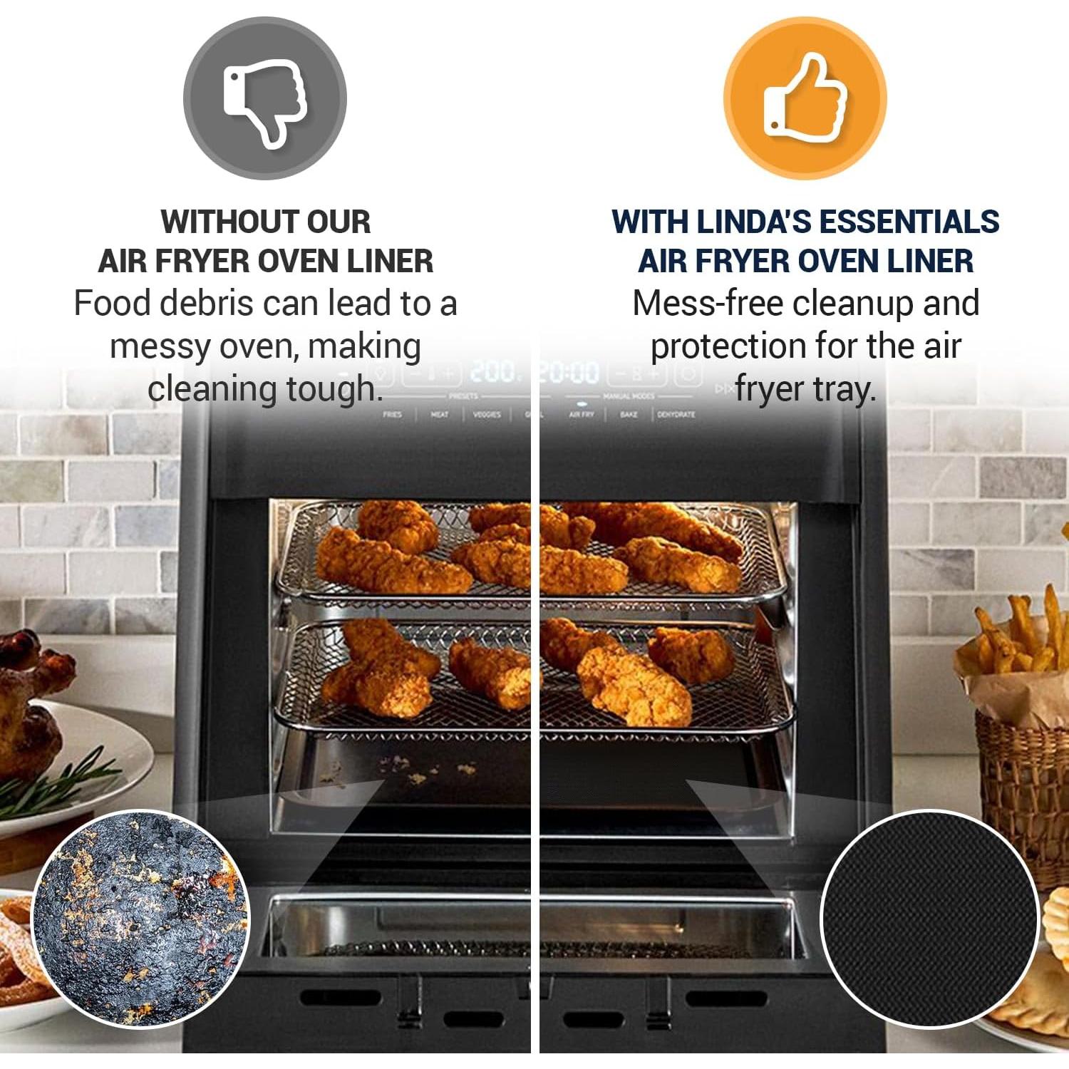 Forros Reutilizables para Horno Tostador Esenciales de Linda 30x30cm