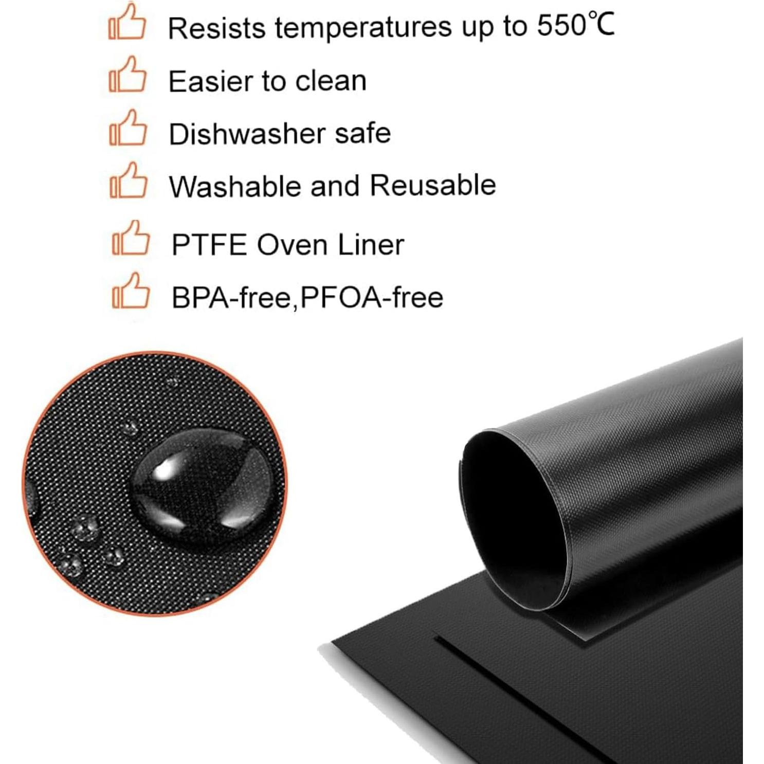 Paquete de 4 forros para freidora de aire SIUDANGKA 30x30 cm