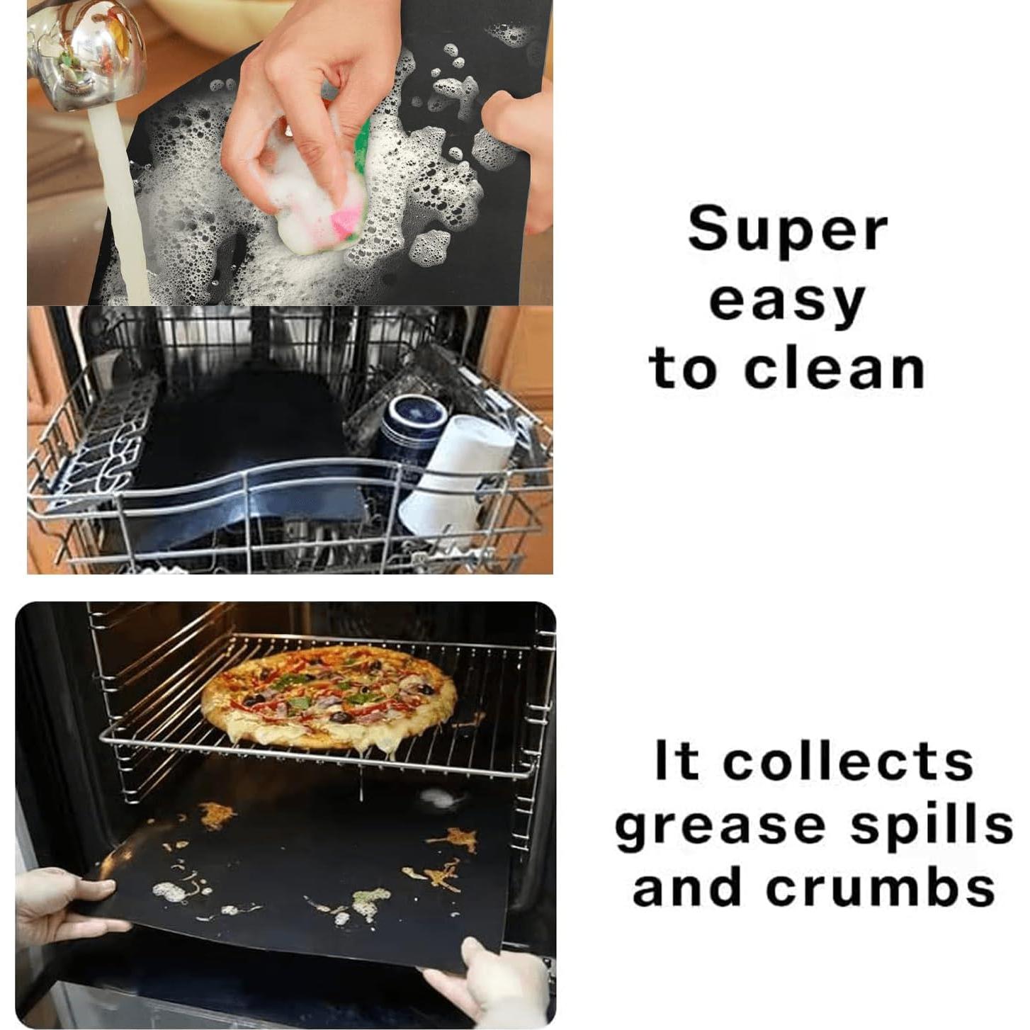 Paquete de 4 forros para freidora de aire SIUDANGKA 30x30 cm