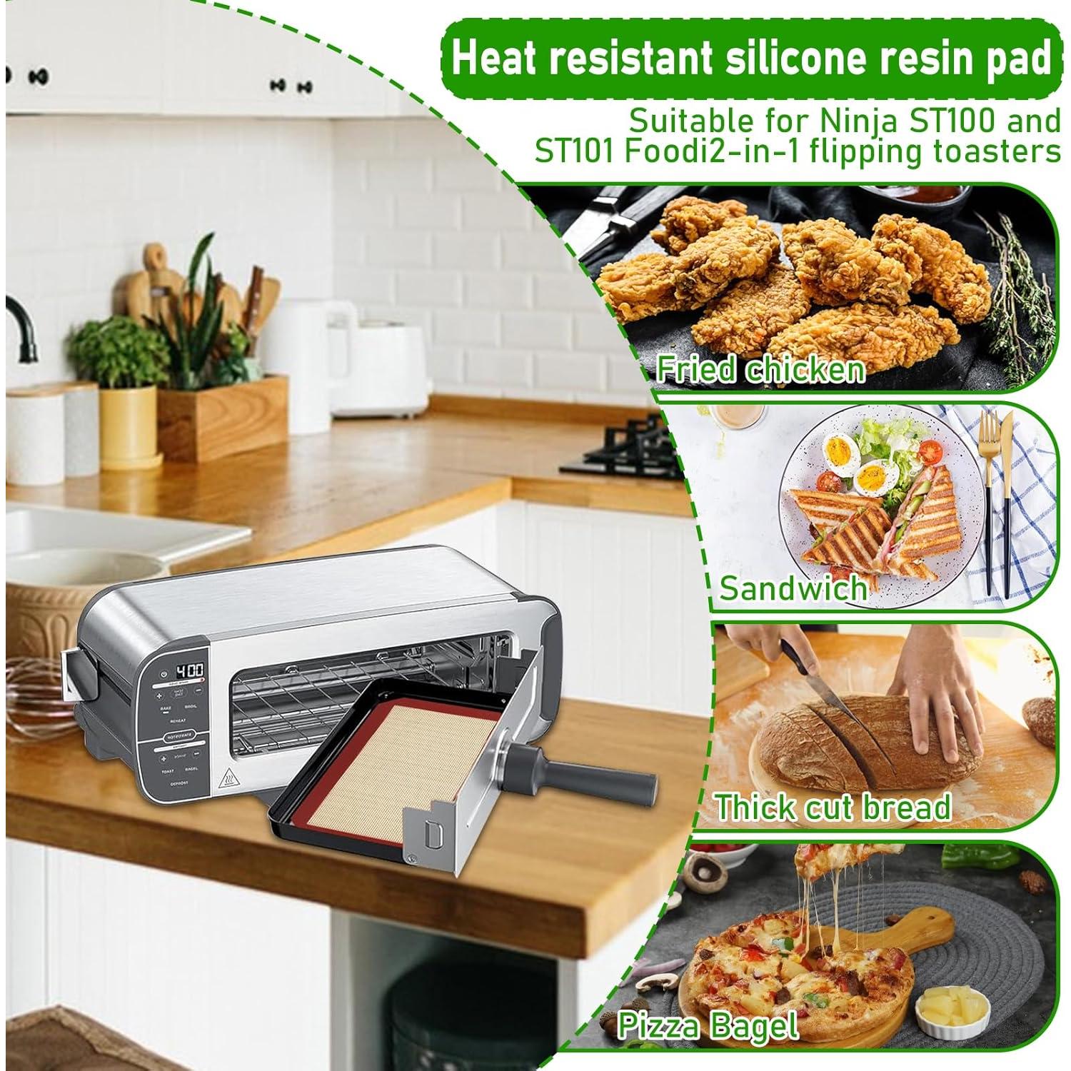 Paquete de 4 Tapetes de Silicona Reutilizables YEXEXINM 24.3x14.2cm