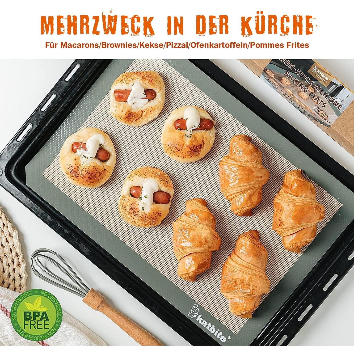 Set de 3 Alfombrillas de Silicona para Hornear Katbite