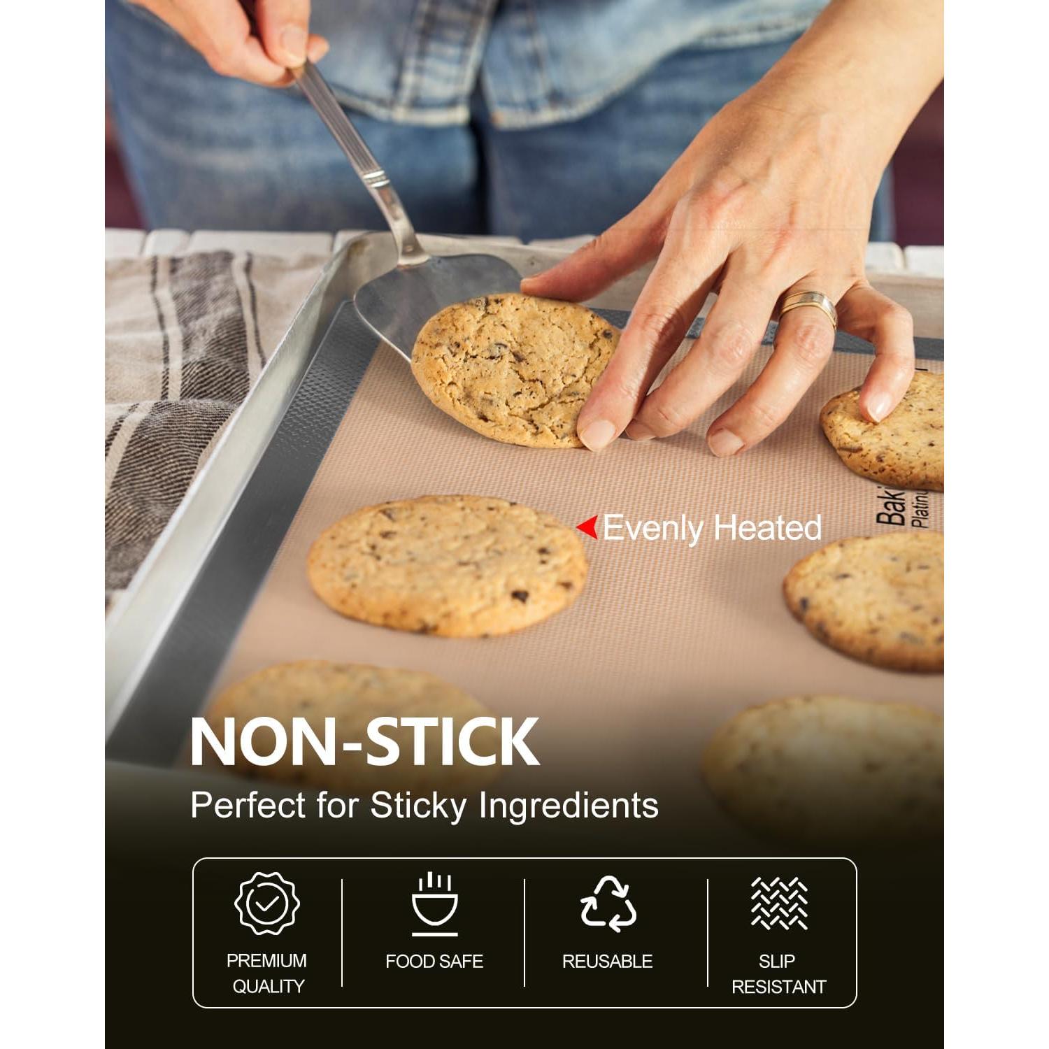 Alfombrilla de Hornear Silicona Sopito 41.9x29.5cm 2 PCS