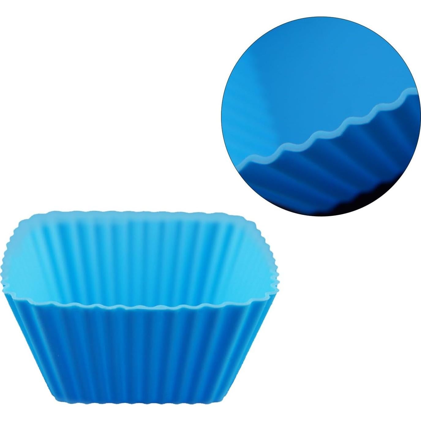 Tazas de Hornear de Silicona YOLCAR 24 Piezas Reutilizables