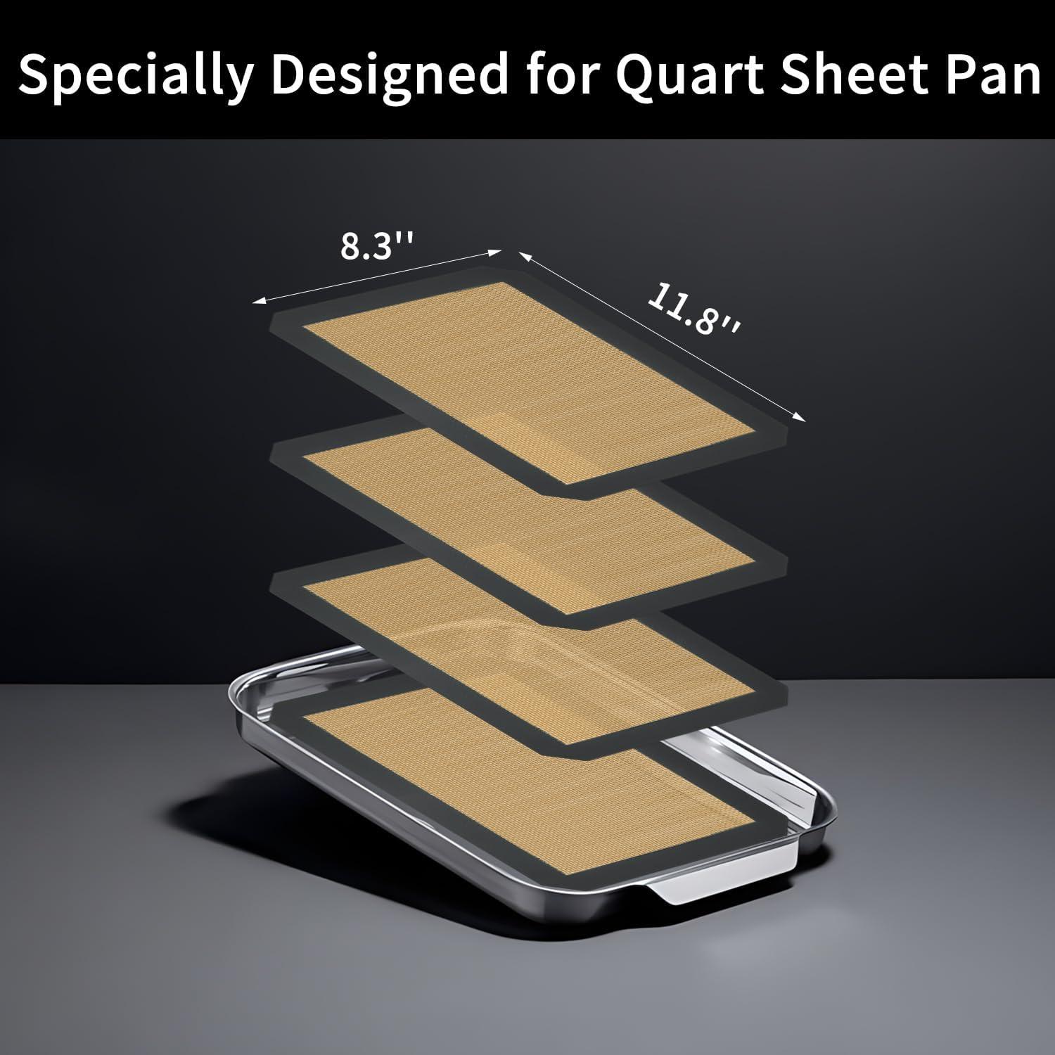 Alfombrillas de silicona para hornear VCHOMY 30x21 cm 4 unidades