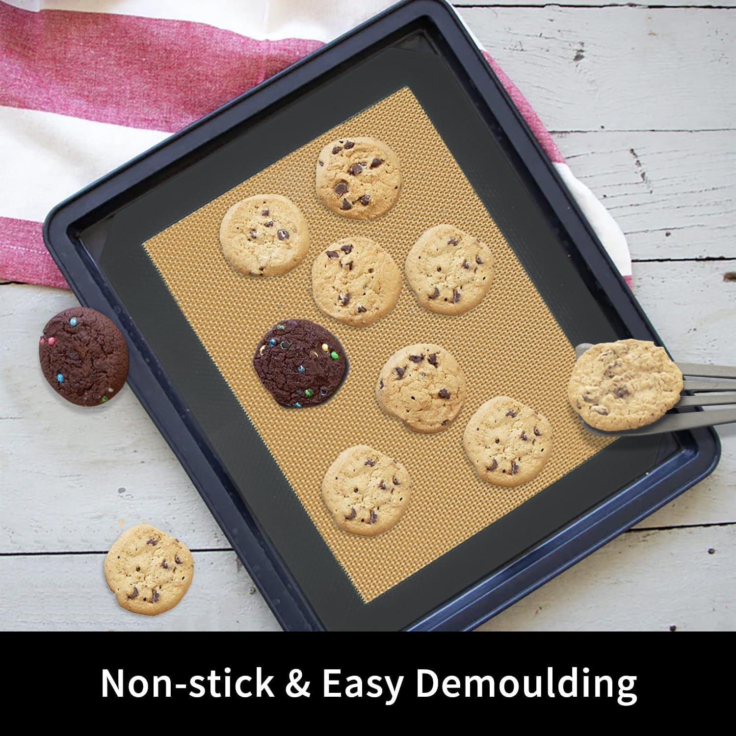 Alfombrillas de silicona para hornear VCHOMY 30x21 cm 4 unidades