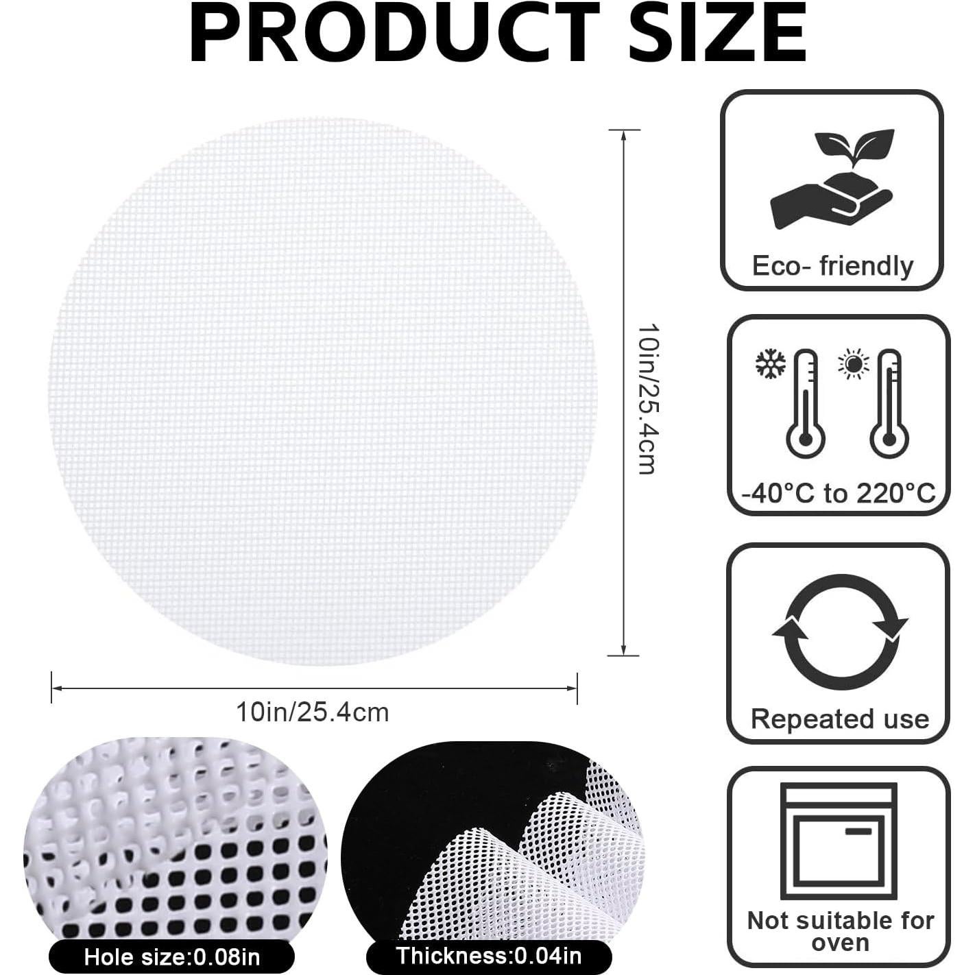 10 Forros de Vapor de Silicona Mozeat Lens 25cm Antiadherente