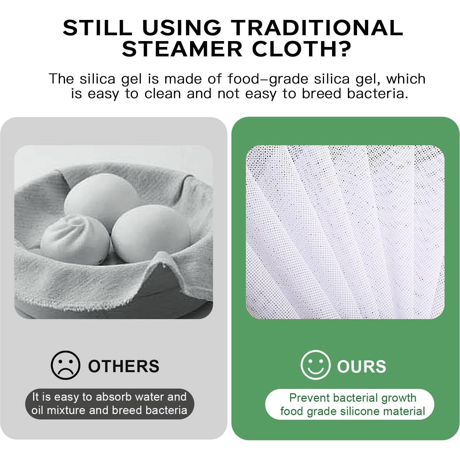 10 Forros de Vapor de Silicona Mozeat Lens 25cm Antiadherente