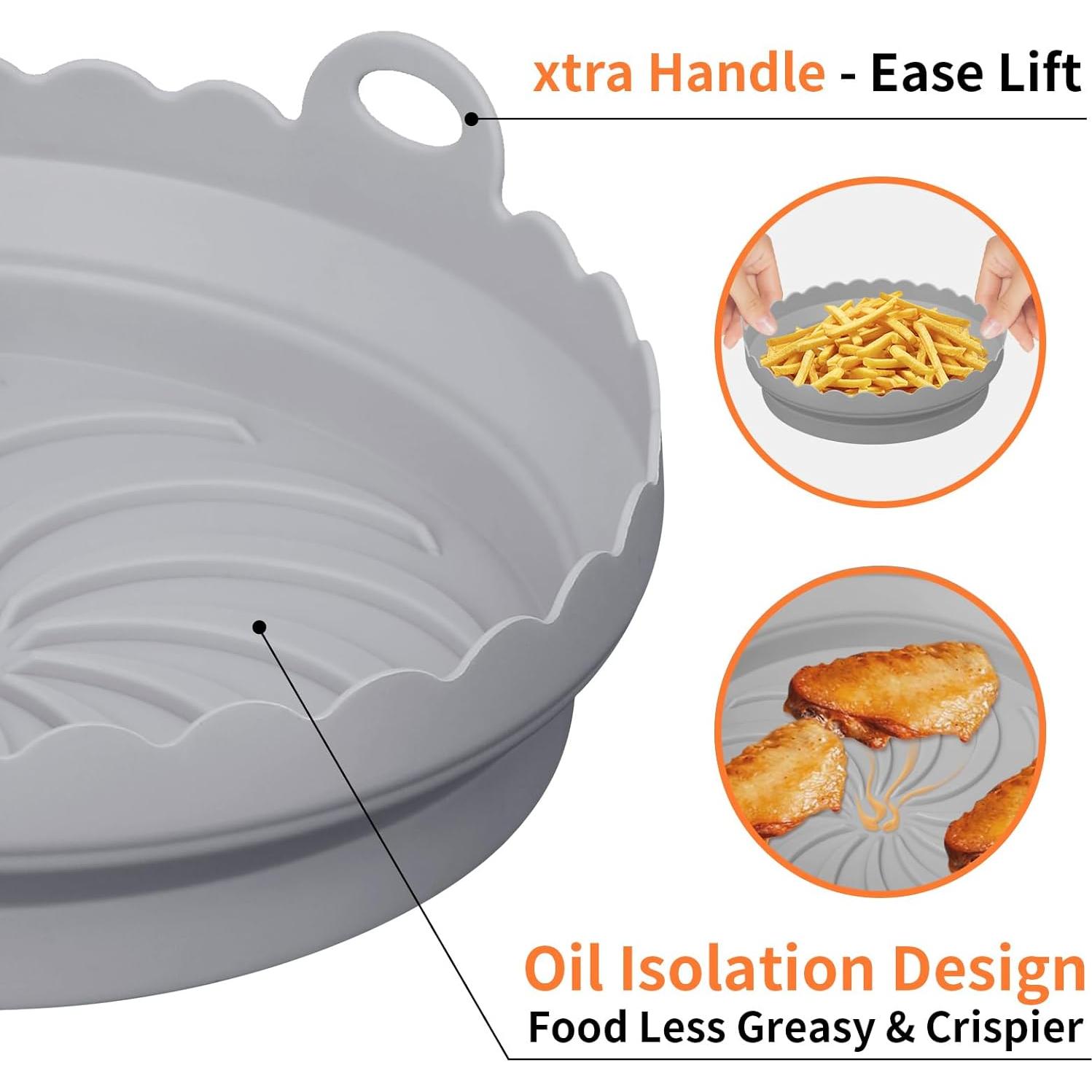 Forros de Silicona para Freidora de Aire SIUDANGKA 17.78 cm