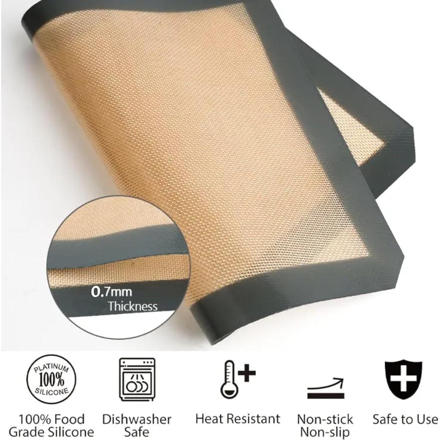 Juego de 2 Tapetes de Silicona Antiadherentes Genérico 41.9x29.5cm