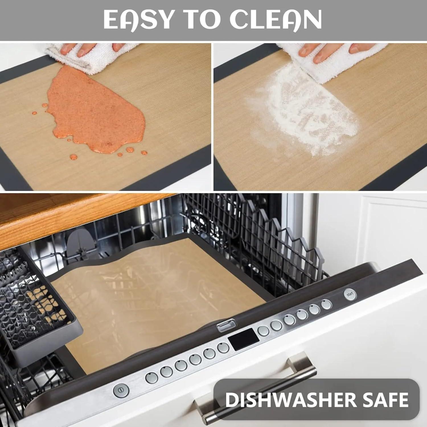 Juego de 2 Tapetes de Silicona Antiadherentes Genérico 41.9x29.5cm