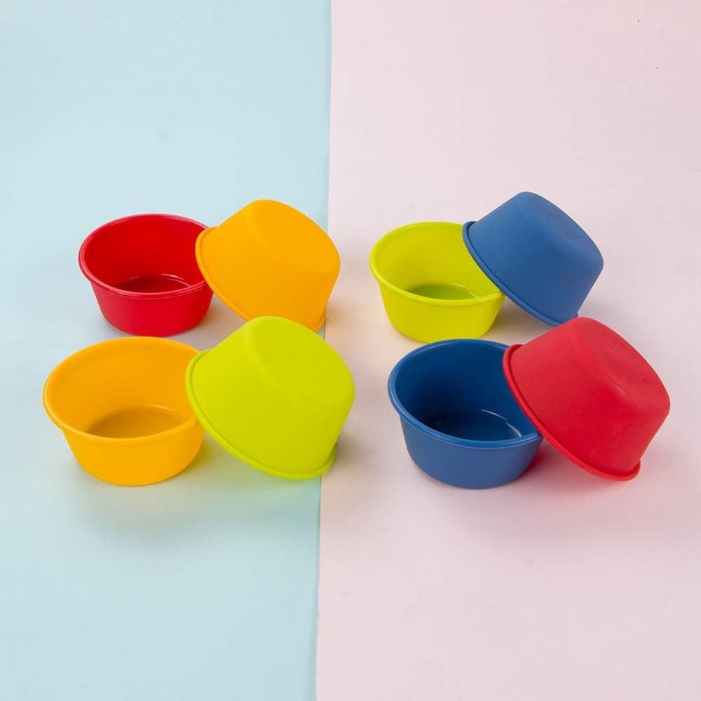 Conjunto 8 tazas silicona Webake 3.5" reutilizables