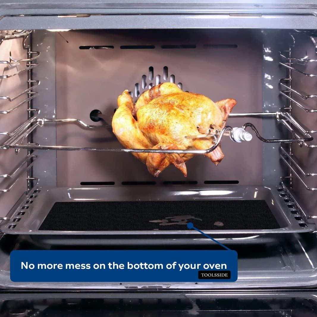 TOOLSSIDE Forros Antiadherentes para Horno 2 Pack 28x23 cm