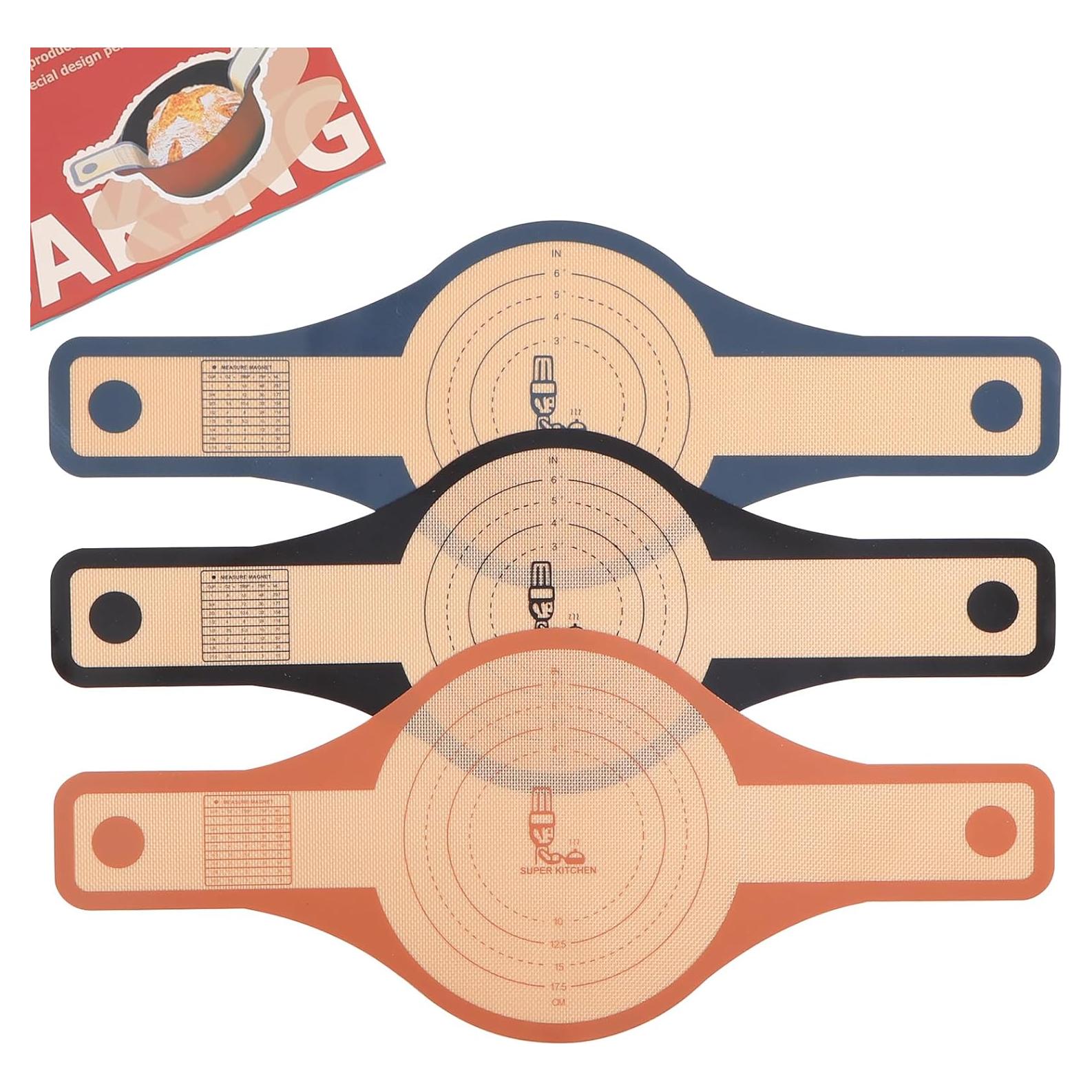 Alfombrillas de Silicona Antiadherente Folksy Super Kitchen 3 Pcs